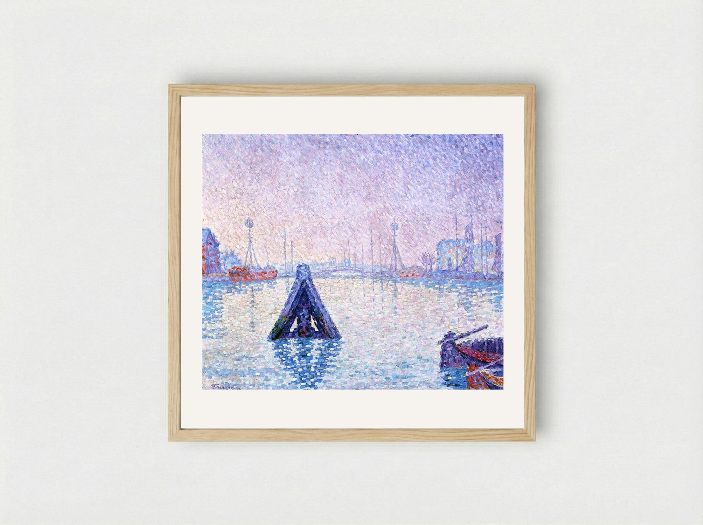 The Port at Vlissingen - Paul Signac - Framed Print Wood