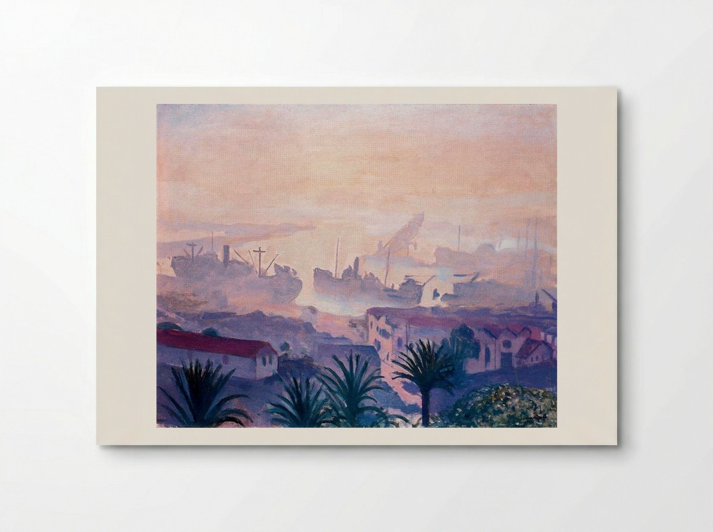 The Port of Algiers with Haze - Albert Marquet - Poster