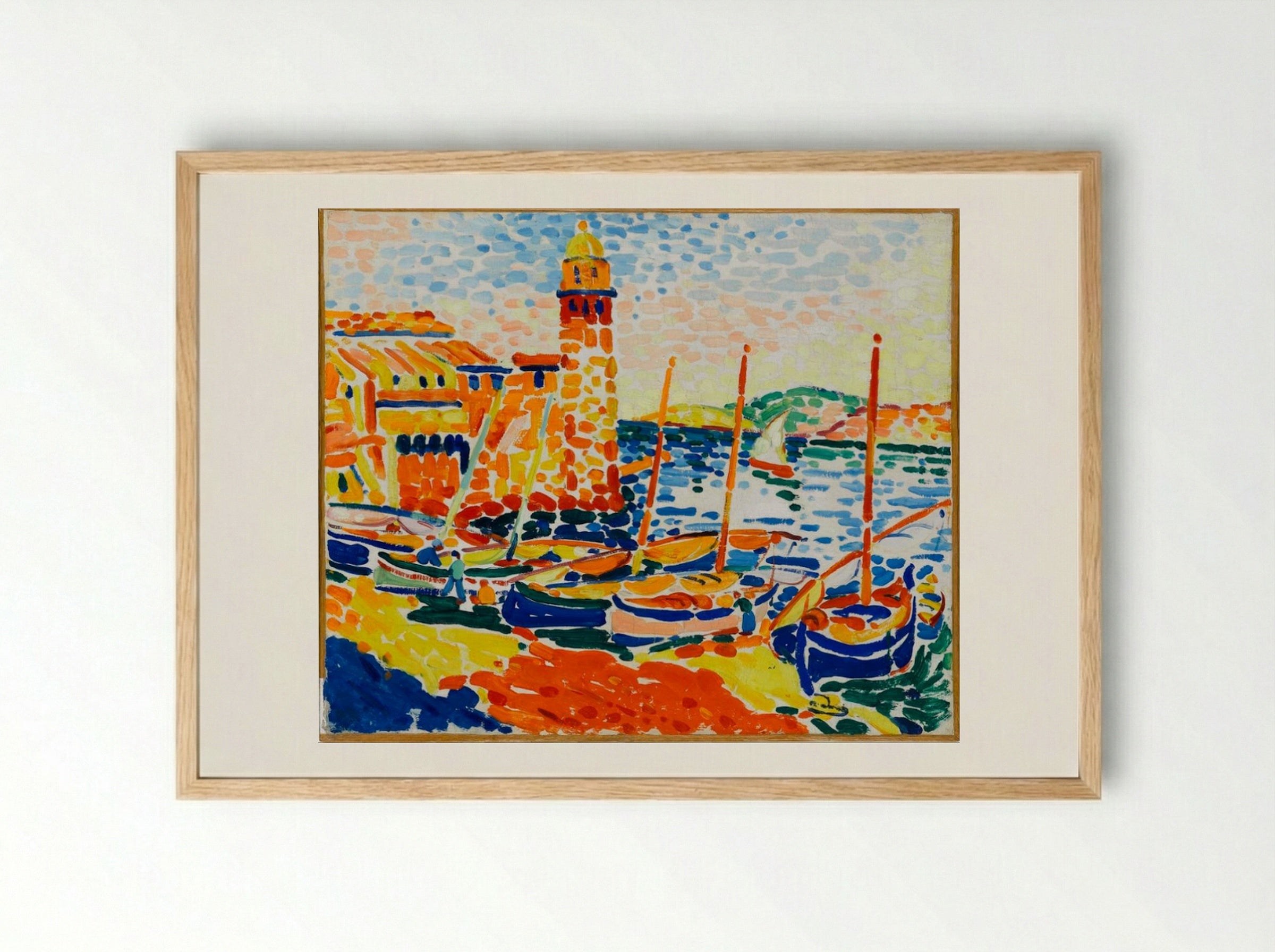 The Port of Collioure - André Derain - Framed Print Wood