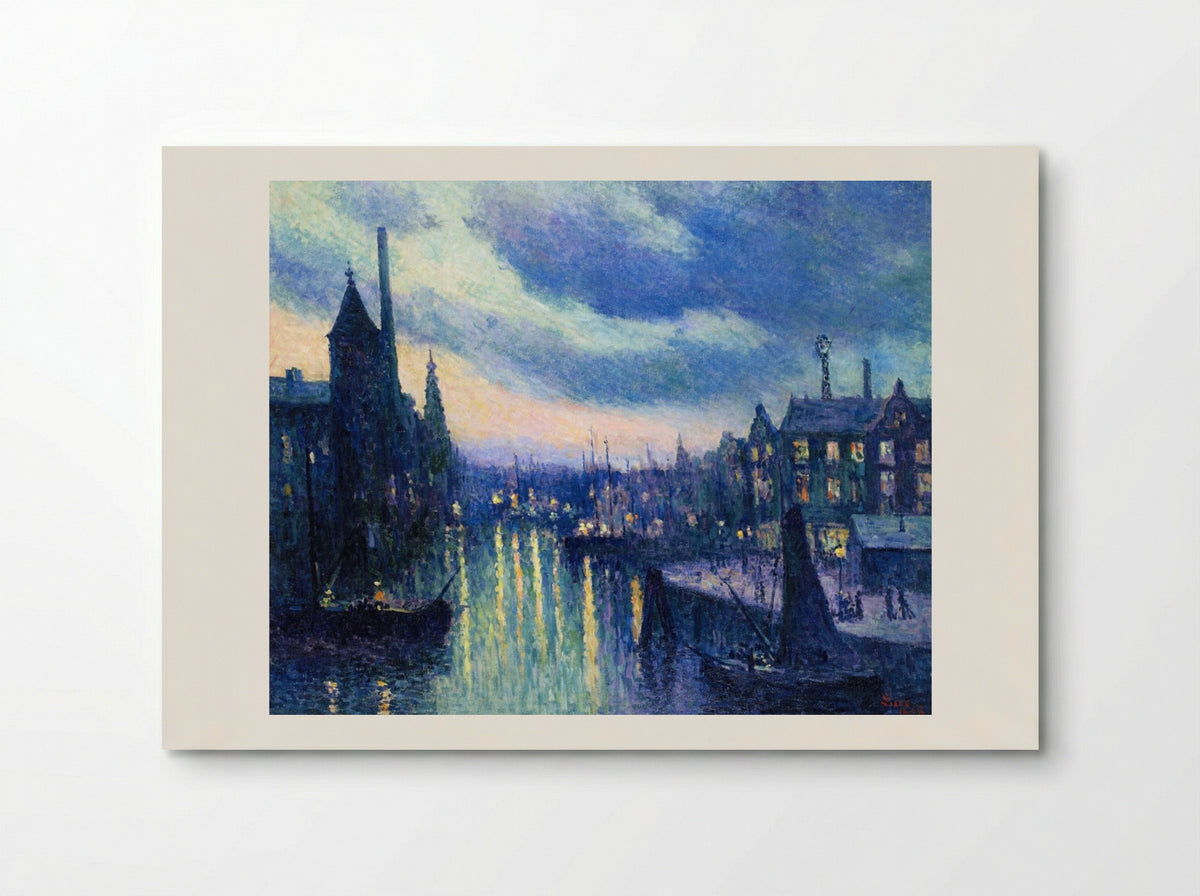 The Port of Rotterdam, Evening - Maximilien Luce - Poster