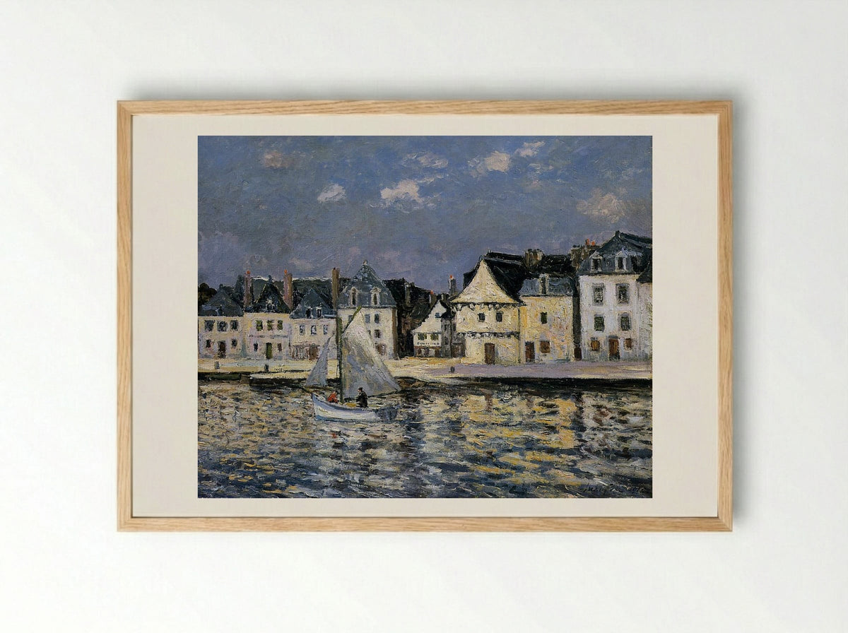 The Port of Saint Goustan - Maxime Maufra - Framed Print Wood