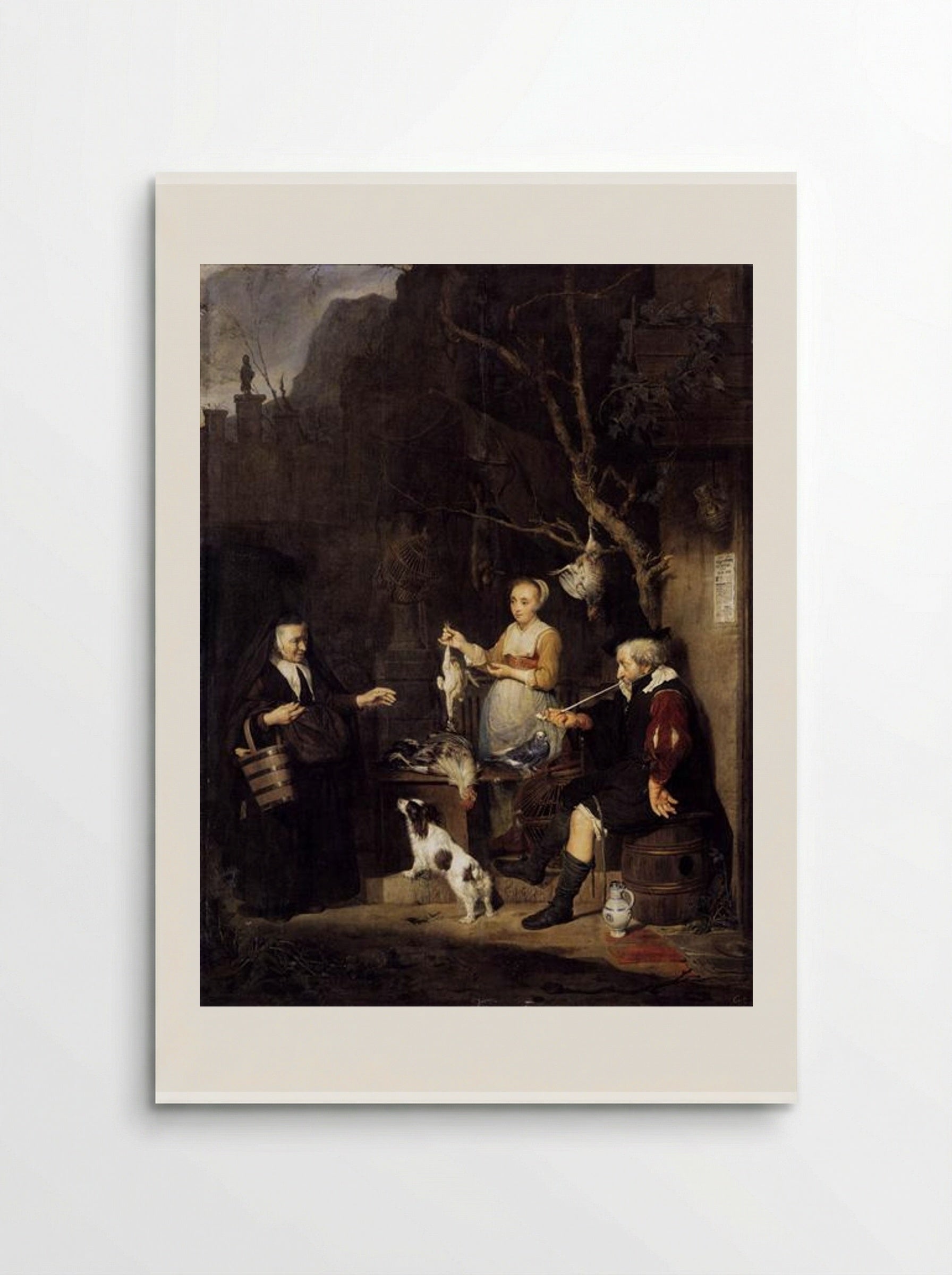 The Poultry Woman - Gabriel Metsu - Poster