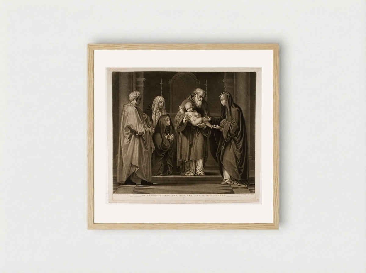 The Presentation in the Temple - Charles Howard Hodges - Framed Print Wood