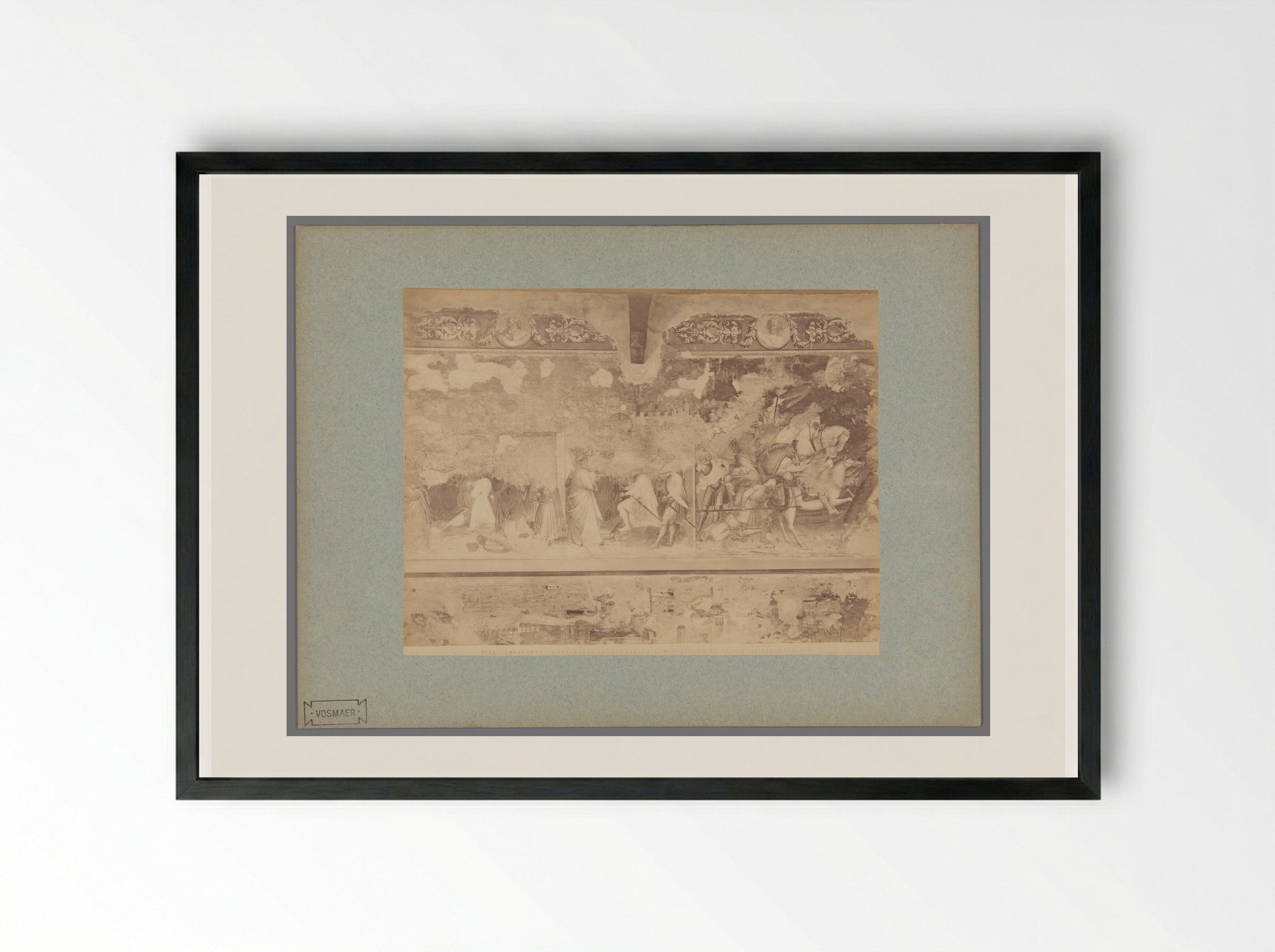 The Presentation of Saint Ephysius to Emperor Diocletian - Fratelli Alinari - Framed Print Black
