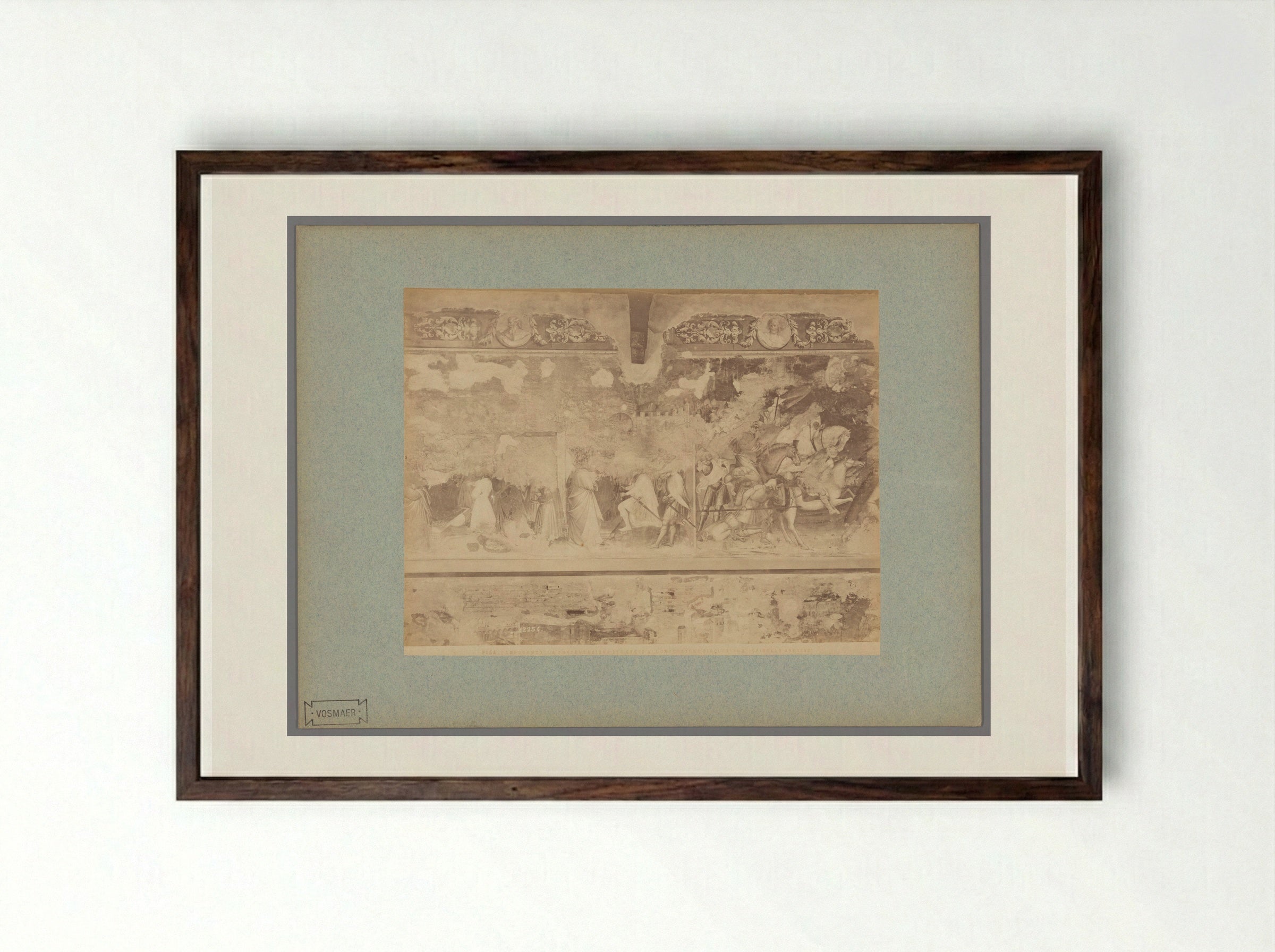 The Presentation of Saint Ephysius to Emperor Diocletian - Fratelli Alinari - Framed Print Dark Wood