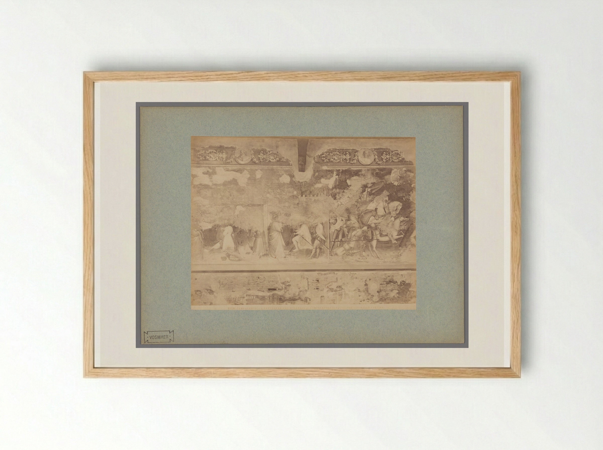 The Presentation of Saint Ephysius to Emperor Diocletian - Fratelli Alinari - Framed Print Wood