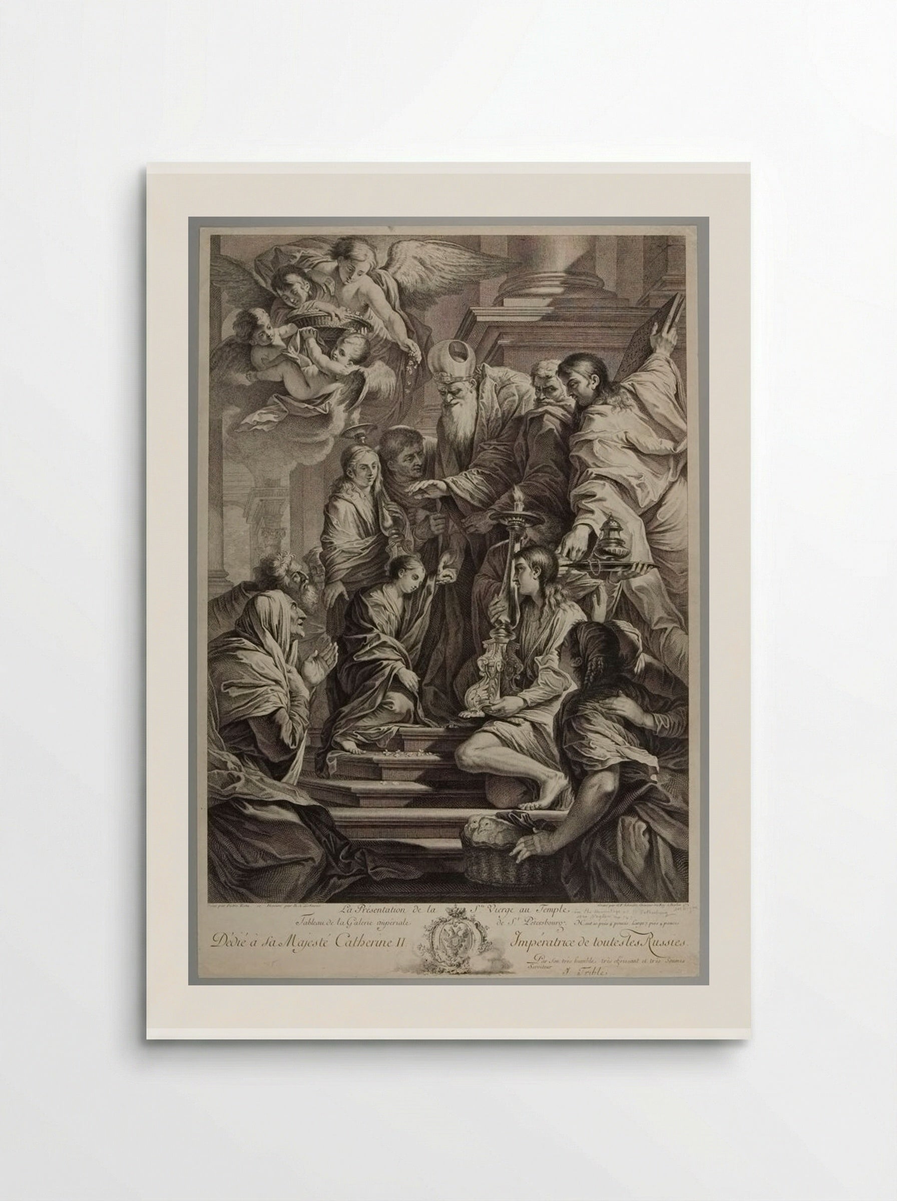 The Presentation of the Holy Virgin at the Temple - Georg Friedrich Schmidt - Poster