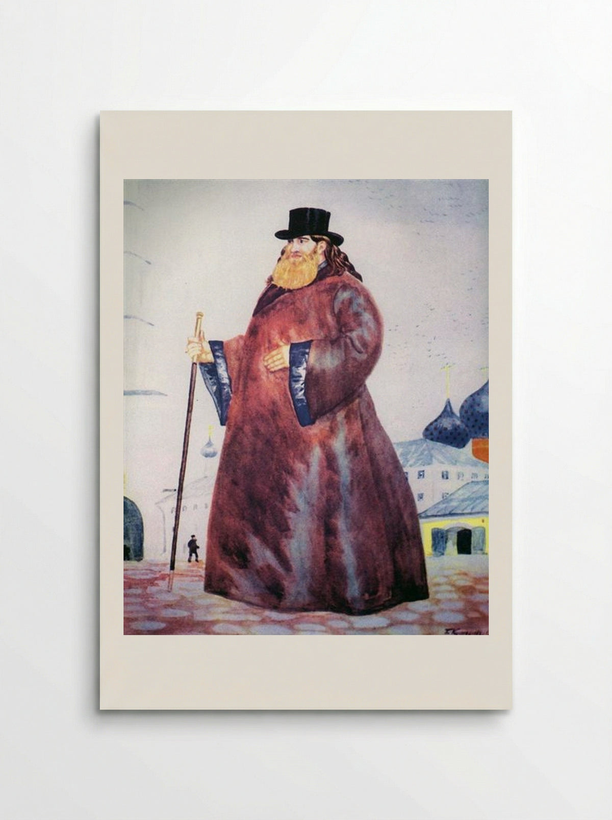 The Priest - Boris Kustodiev - Poster