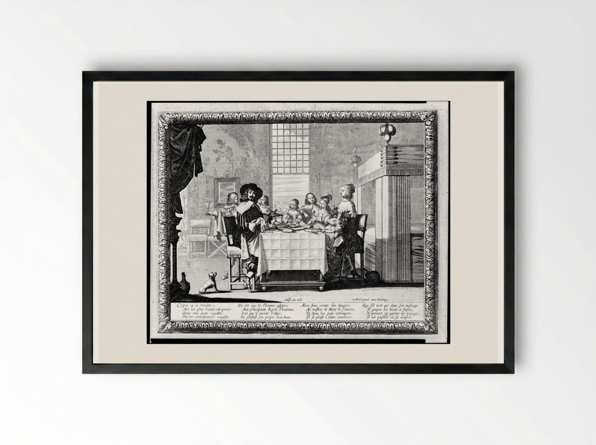 The Prime of Life - Abraham Bosse - Framed Print Black
