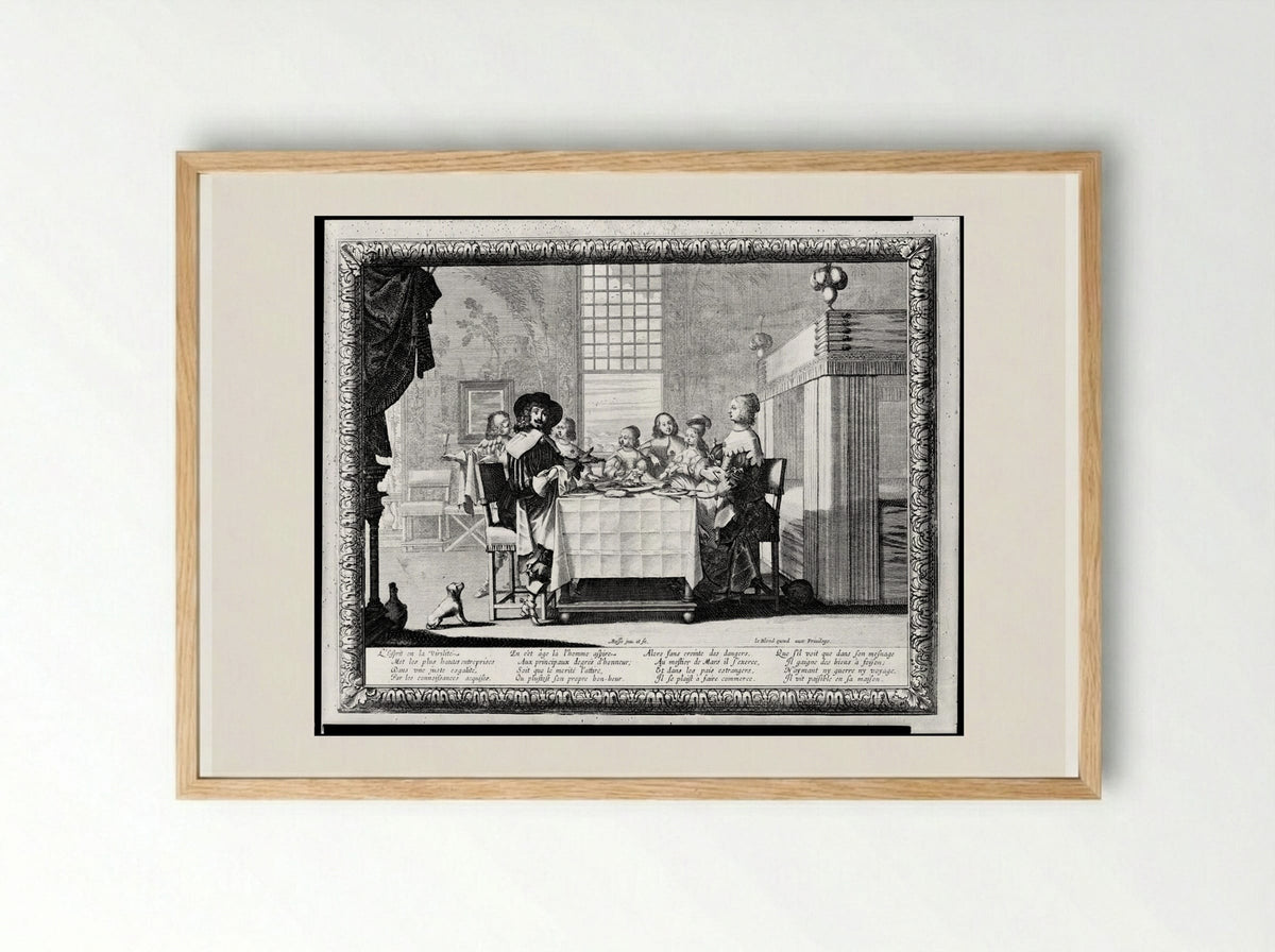 The Prime of Life - Abraham Bosse - Framed Print Wood