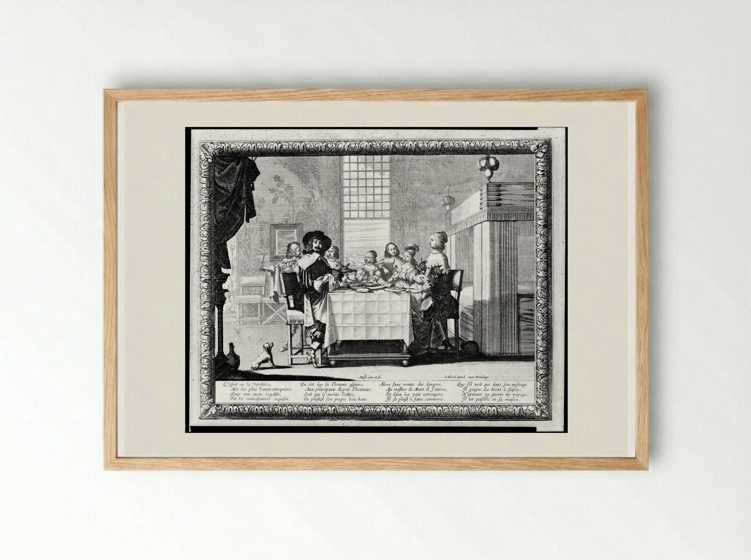 The Prime of Life - Abraham Bosse - Framed Print Wood