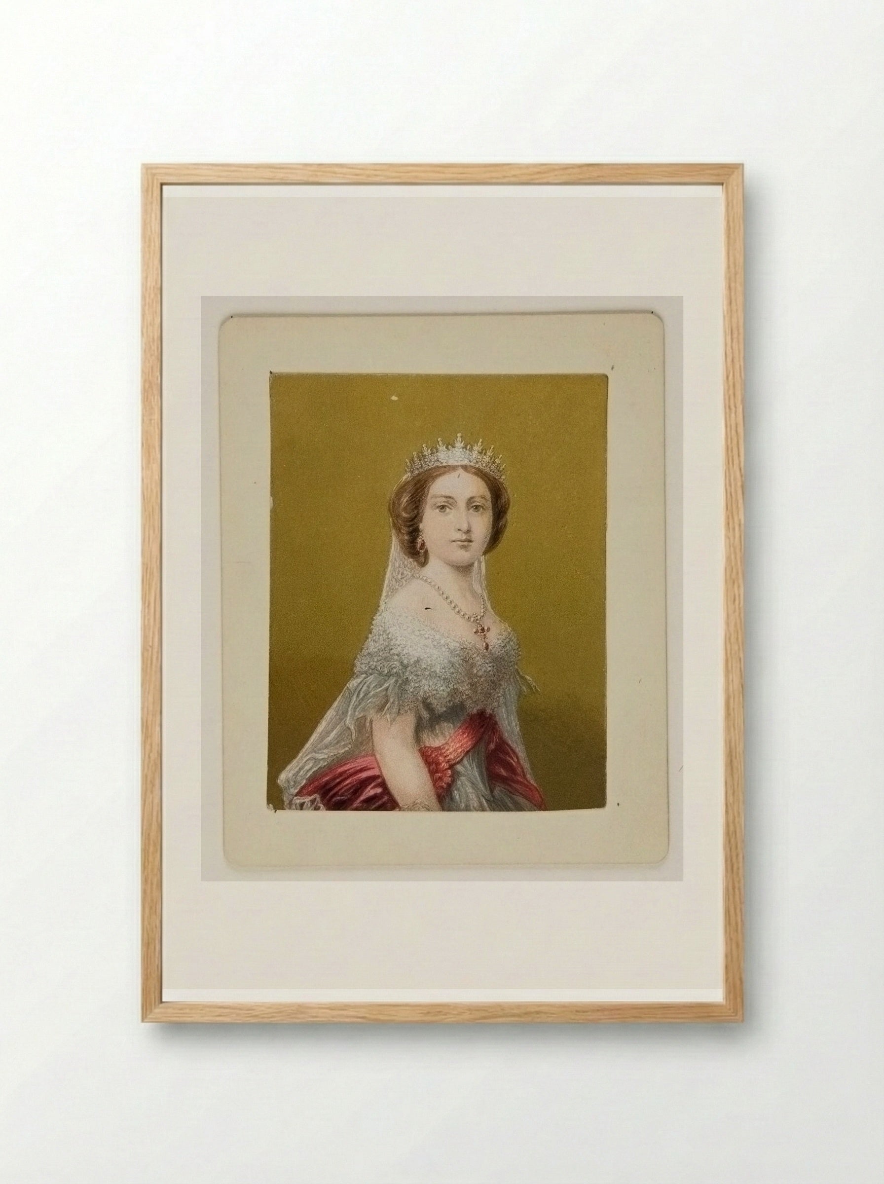 The Princess Royal, Princess of Prussia - George Baxter - Framed Print Wood