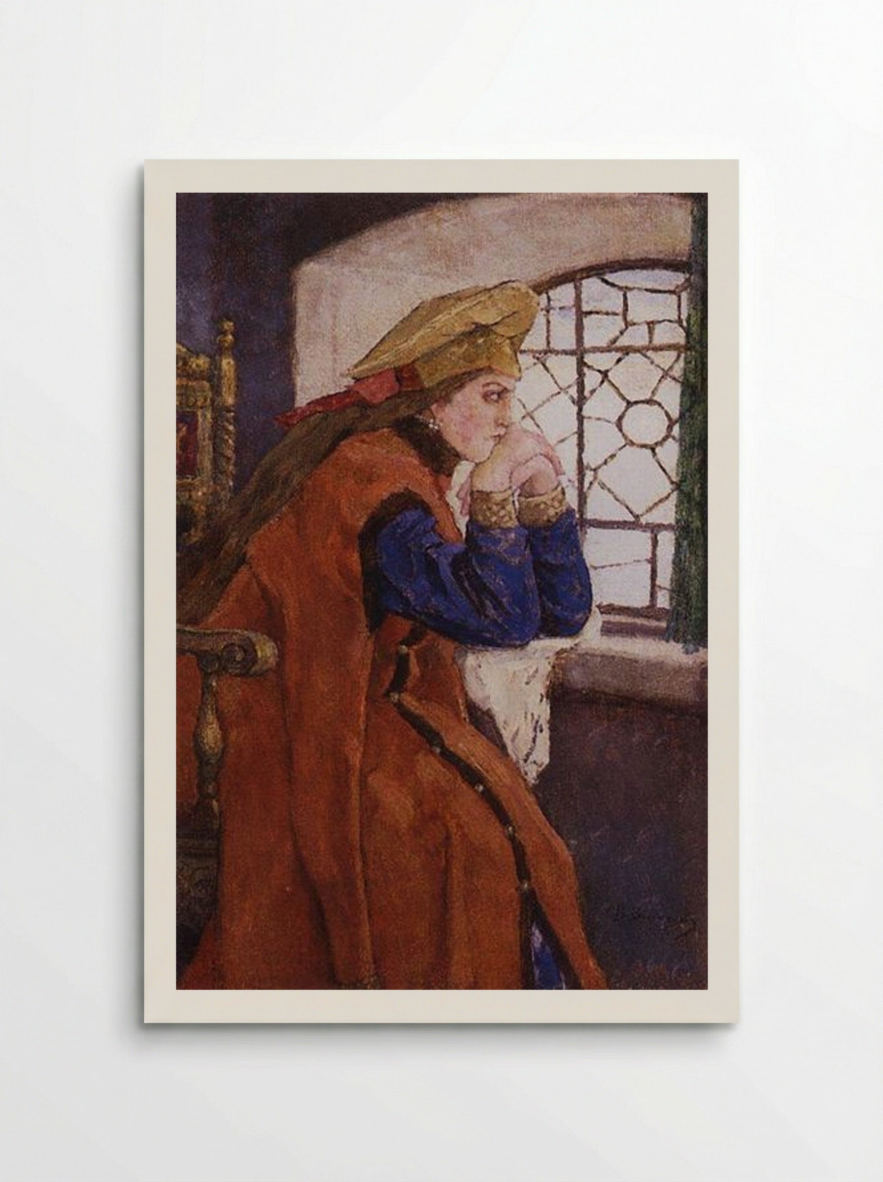 The Princess at the Window (Princess Nesmeyana) - Viktor Vasnetsov - Poster