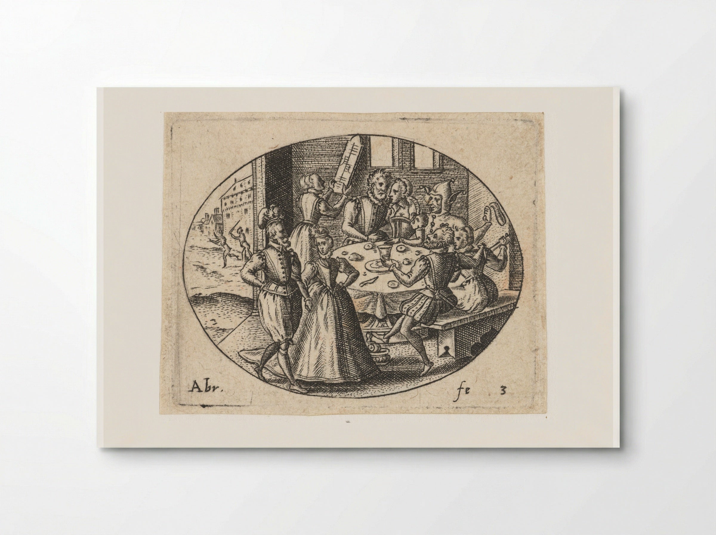 The Prodigal Son Squandering His Inheritance - Abraham de Bruyn - Poster