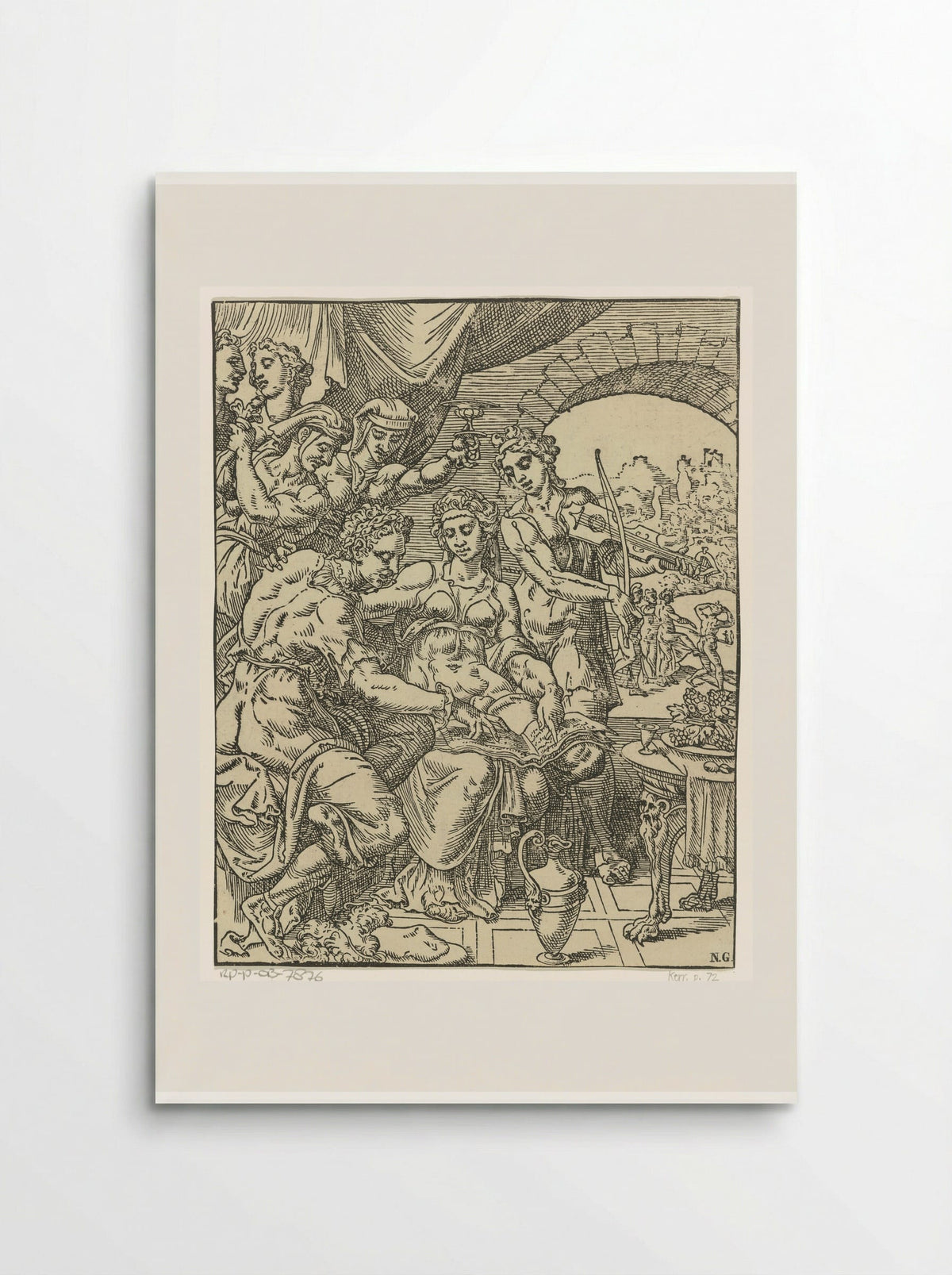 The Prodigal Son Squandering His Inheritance - Dirck Volckertsz. Coornhert - Poster