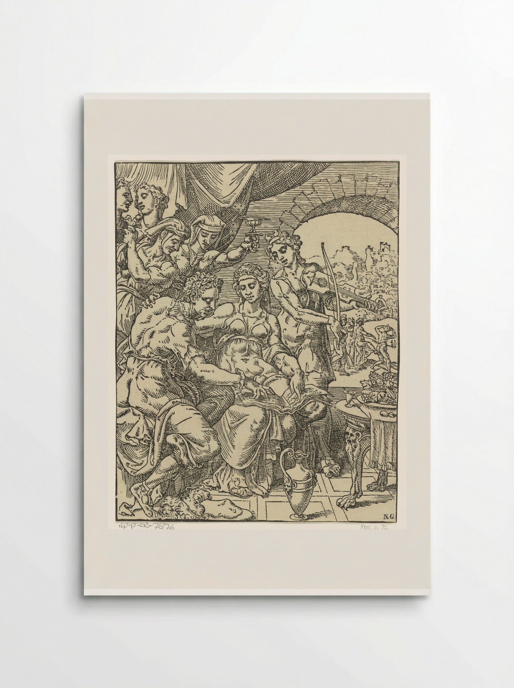 The Prodigal Son Squandering His Inheritance - Dirck Volckertsz. Coornhert - Poster