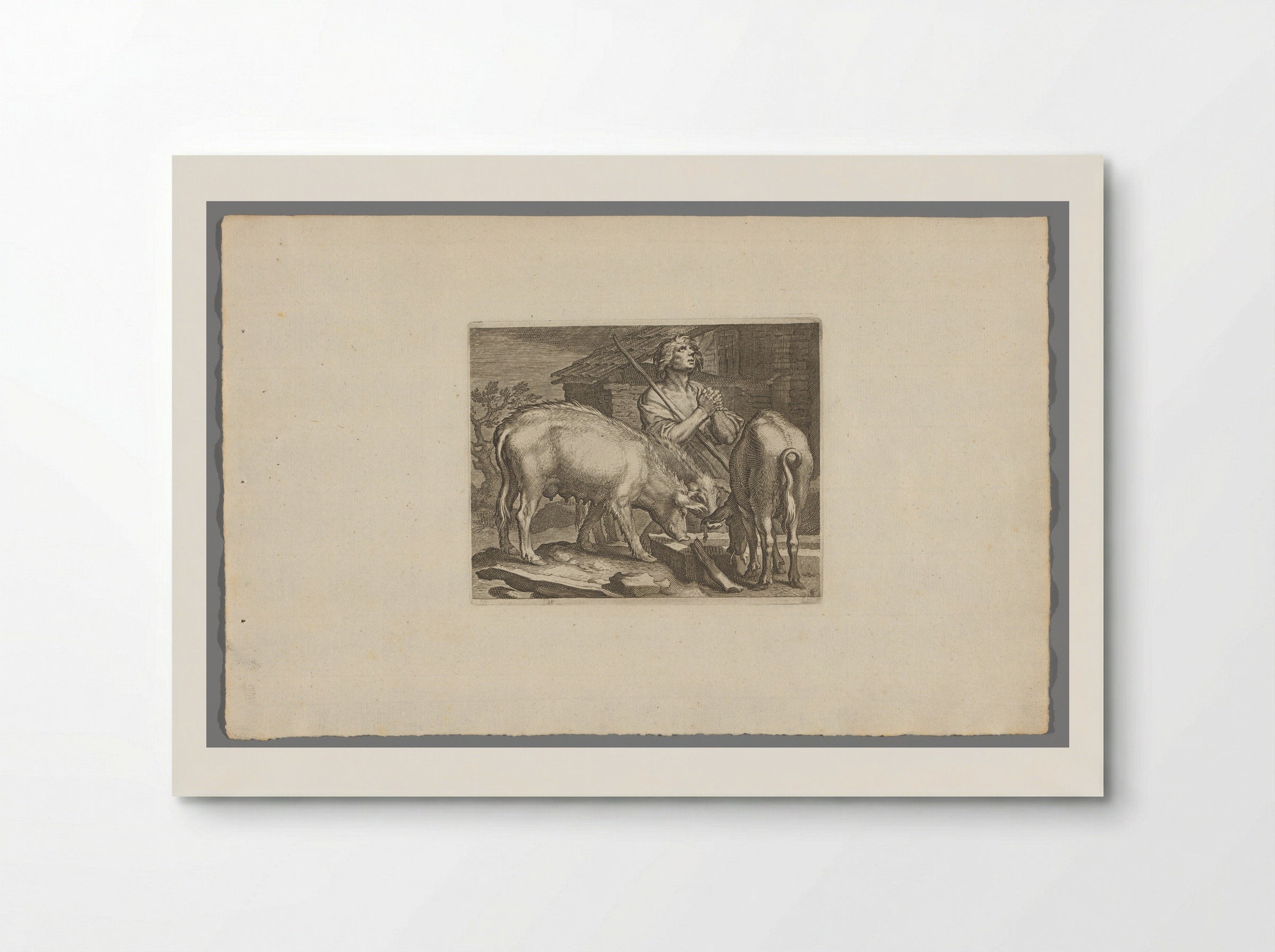 The Prodigal Son as a Swineherd - Boëtius Adamsz. Bolswert - Poster
