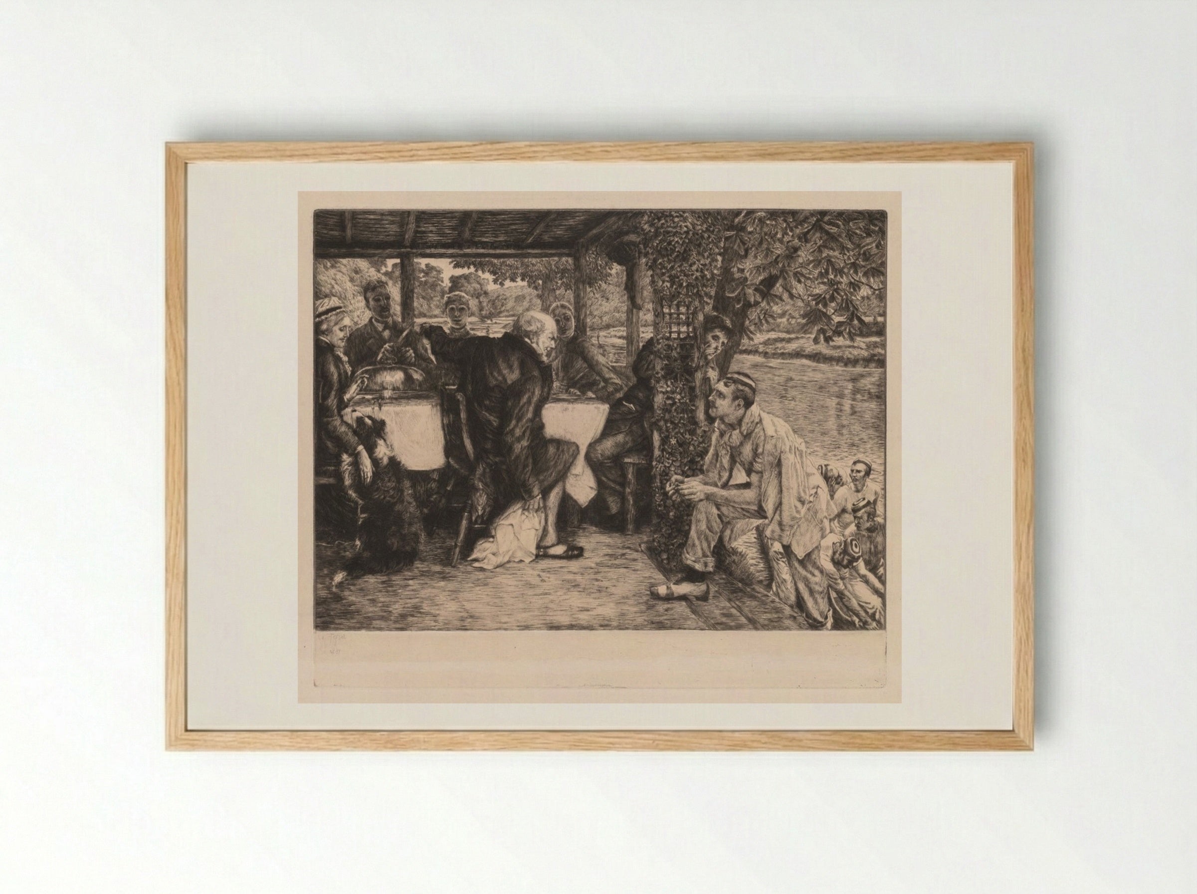 The Prodigal Son: The Fatted Calf - James Tissot - Framed Print Wood