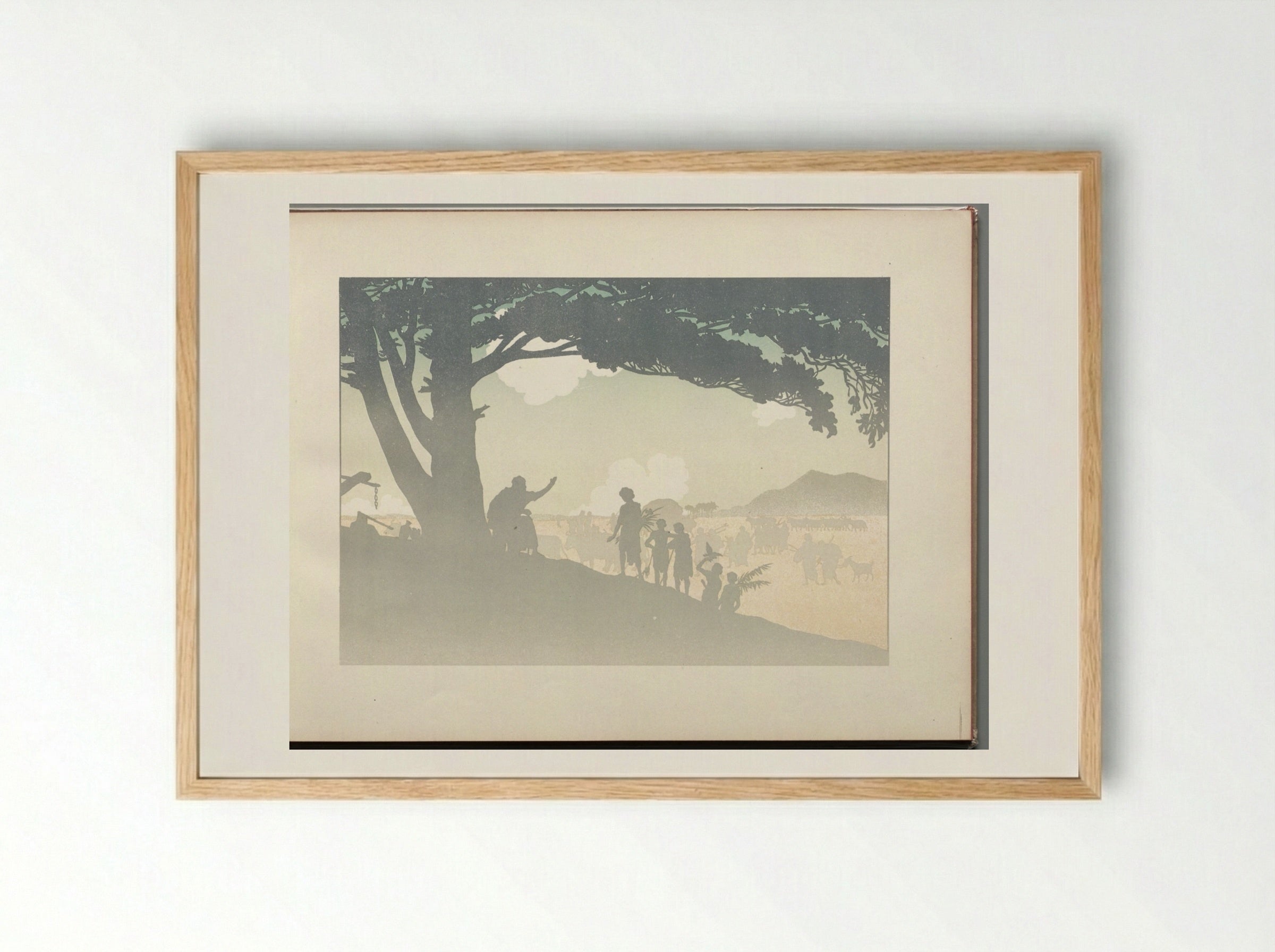 The Prodigal Son: page 11 - Henri Rivière - Framed Print Wood