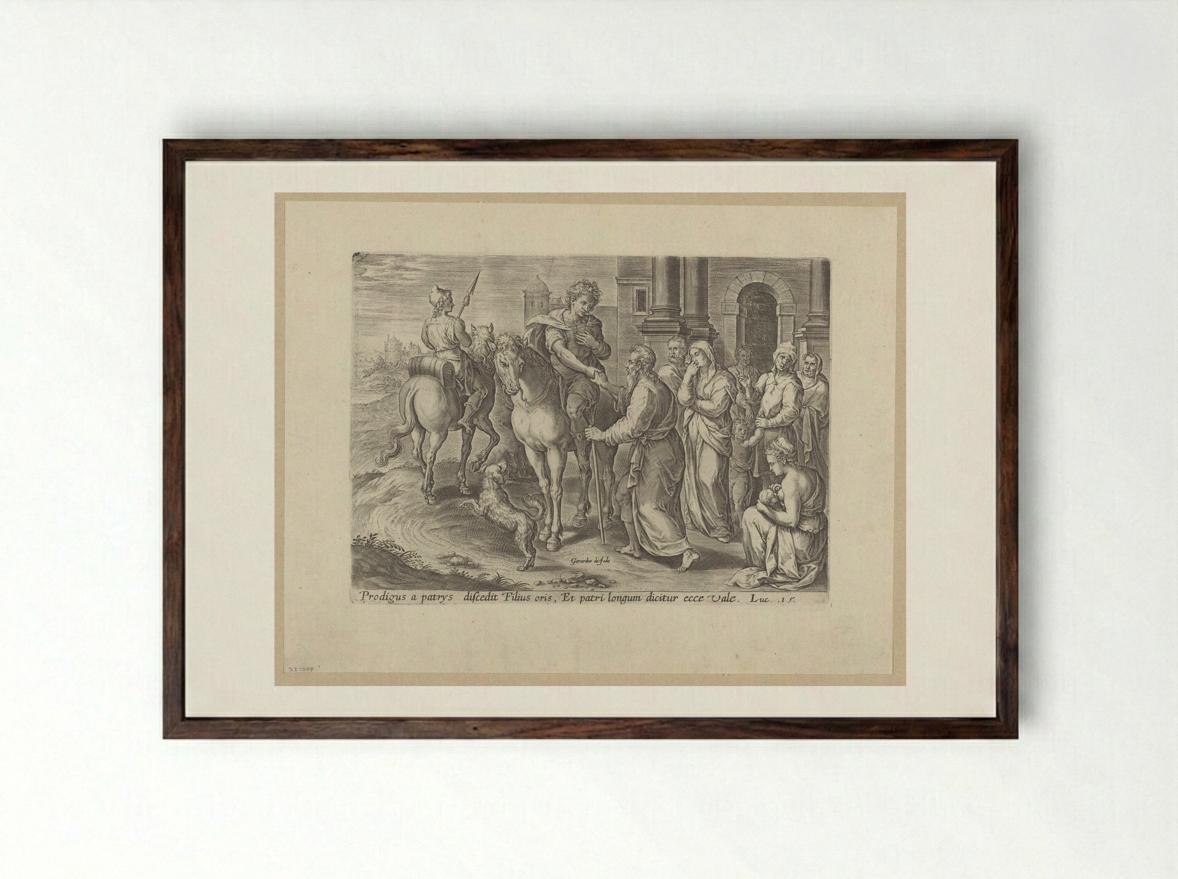 The Prodigal Son - Chrispijn van den Broeck - Framed Print Dark Wood