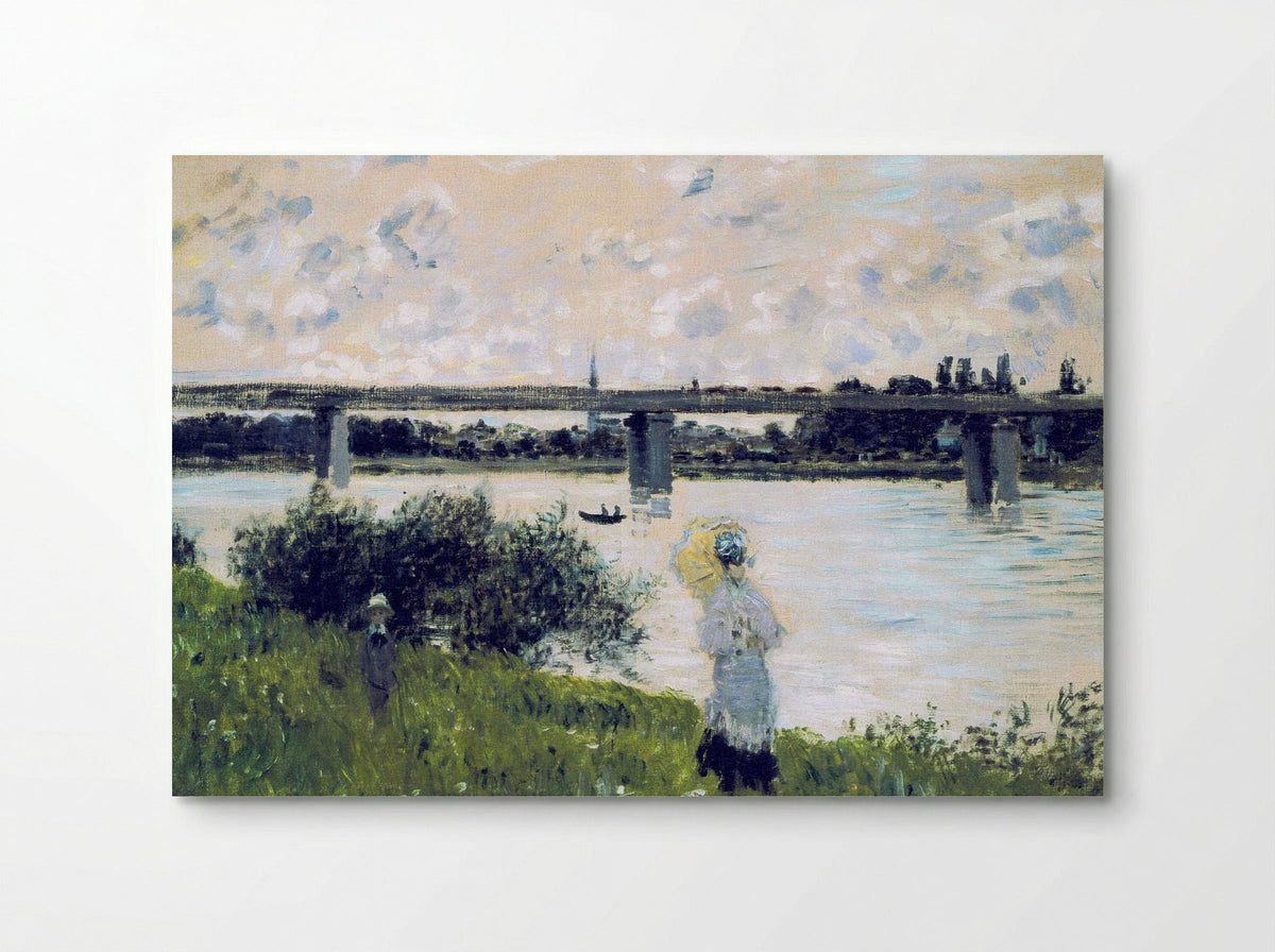 The Promenade near the Bridge of Argenteuil - Claude Monet - Poster