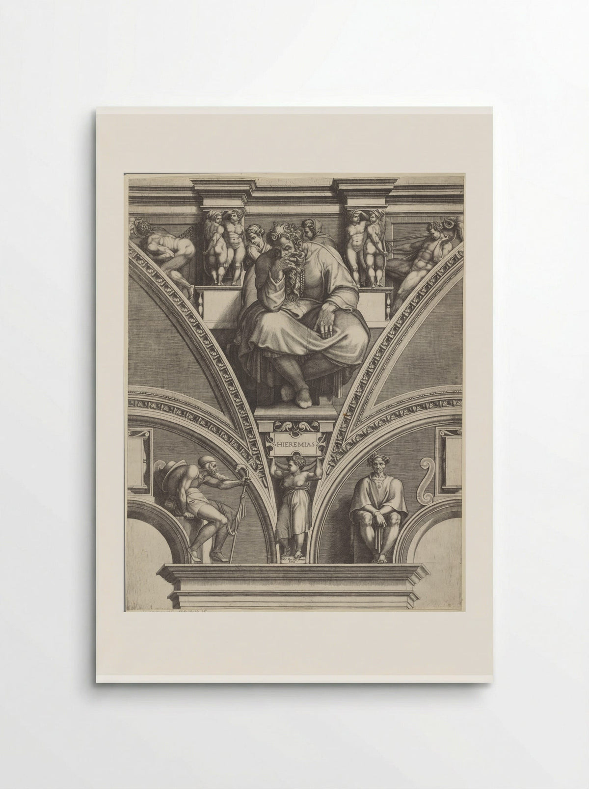 The Prophet Jeremiah - Giorgio Ghisi - Poster