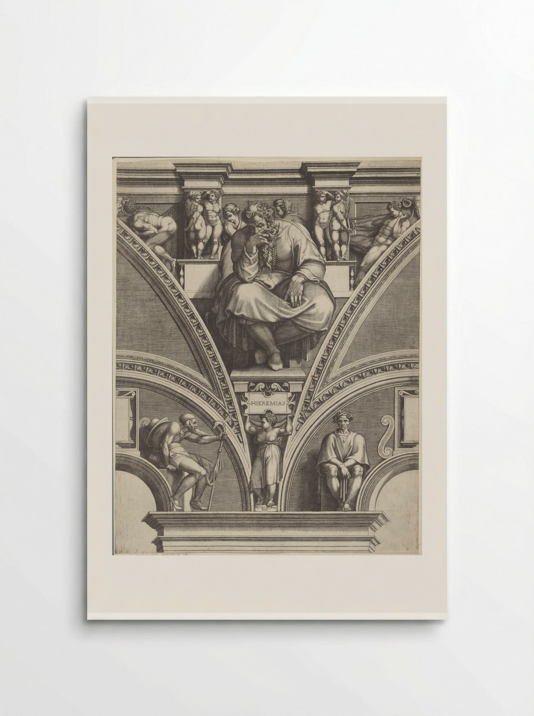 The Prophet Jeremiah - Giorgio Ghisi - Poster
