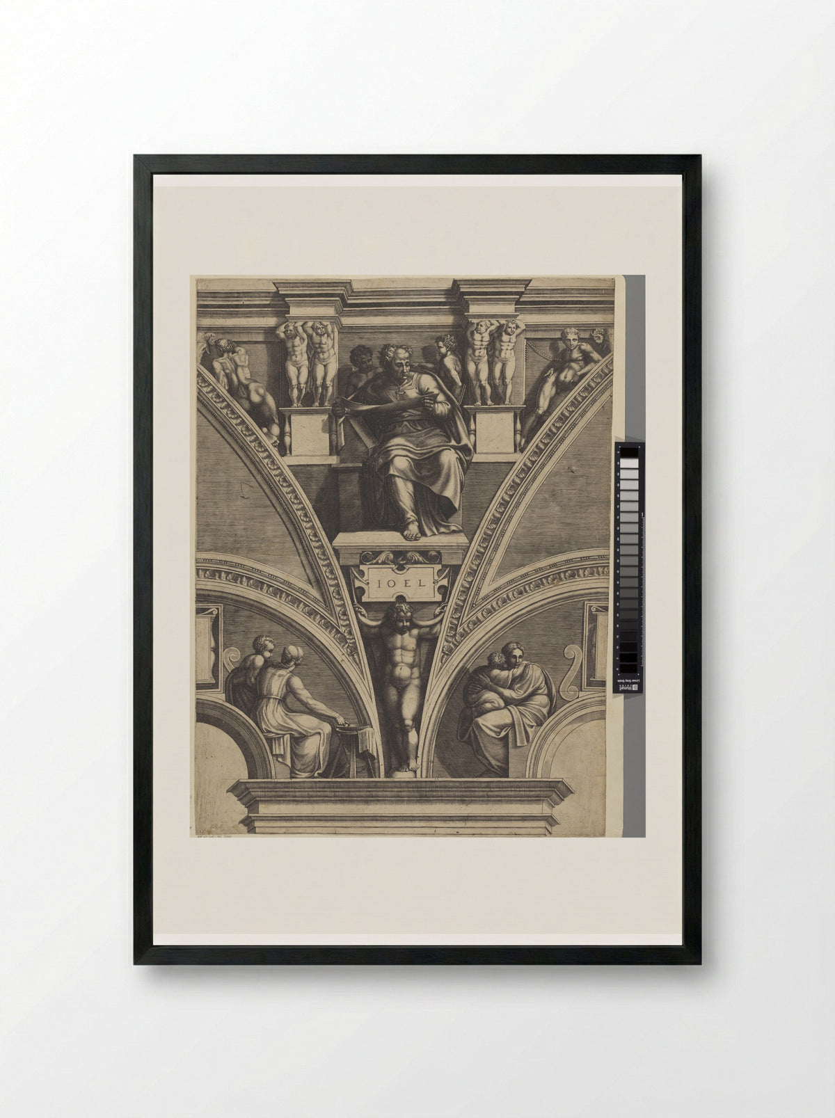 The Prophet Joel - Giorgio Ghisi - Framed Print Black