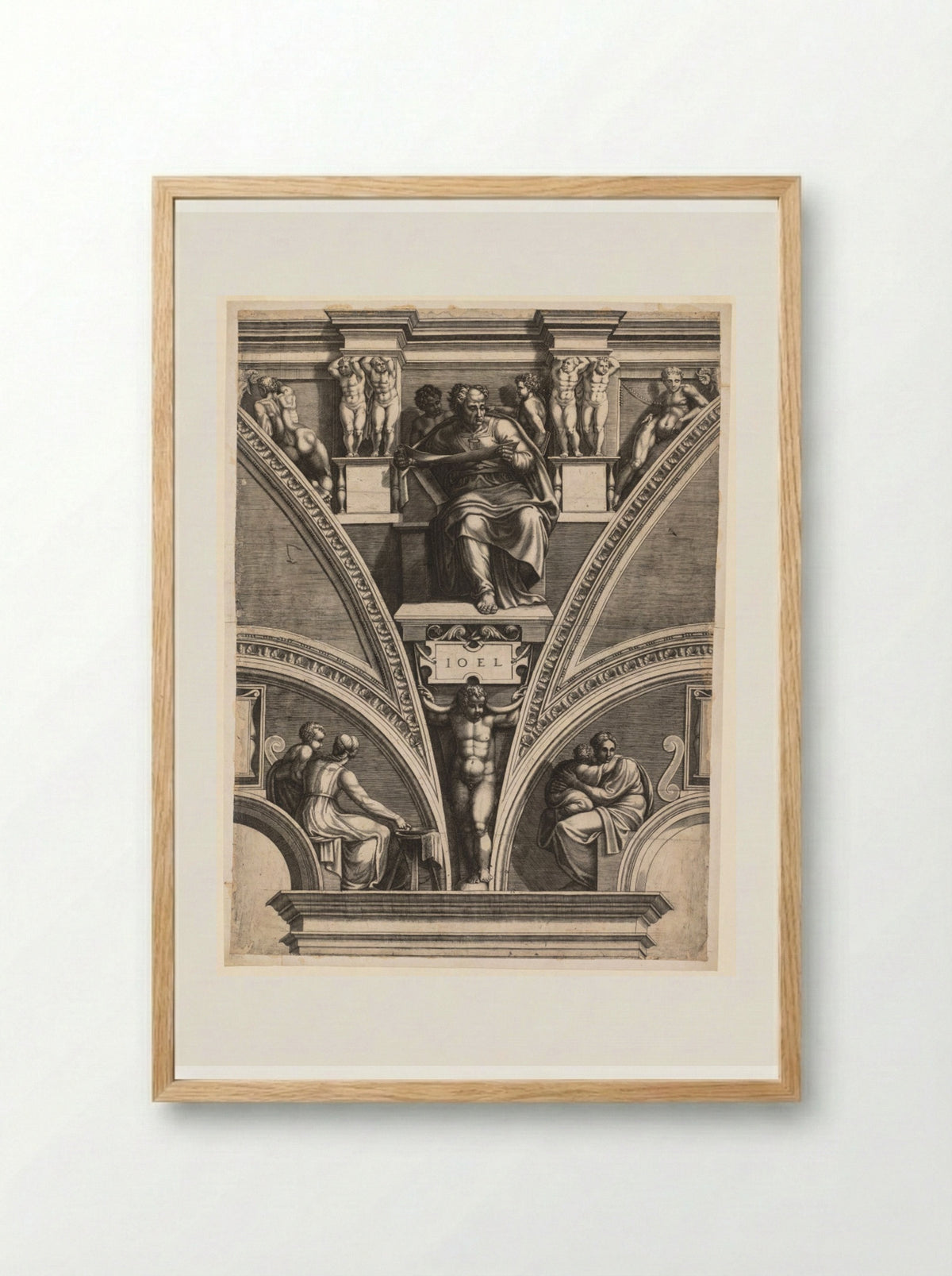 The Prophet Joel - Giorgio Ghisi - Framed Print Wood