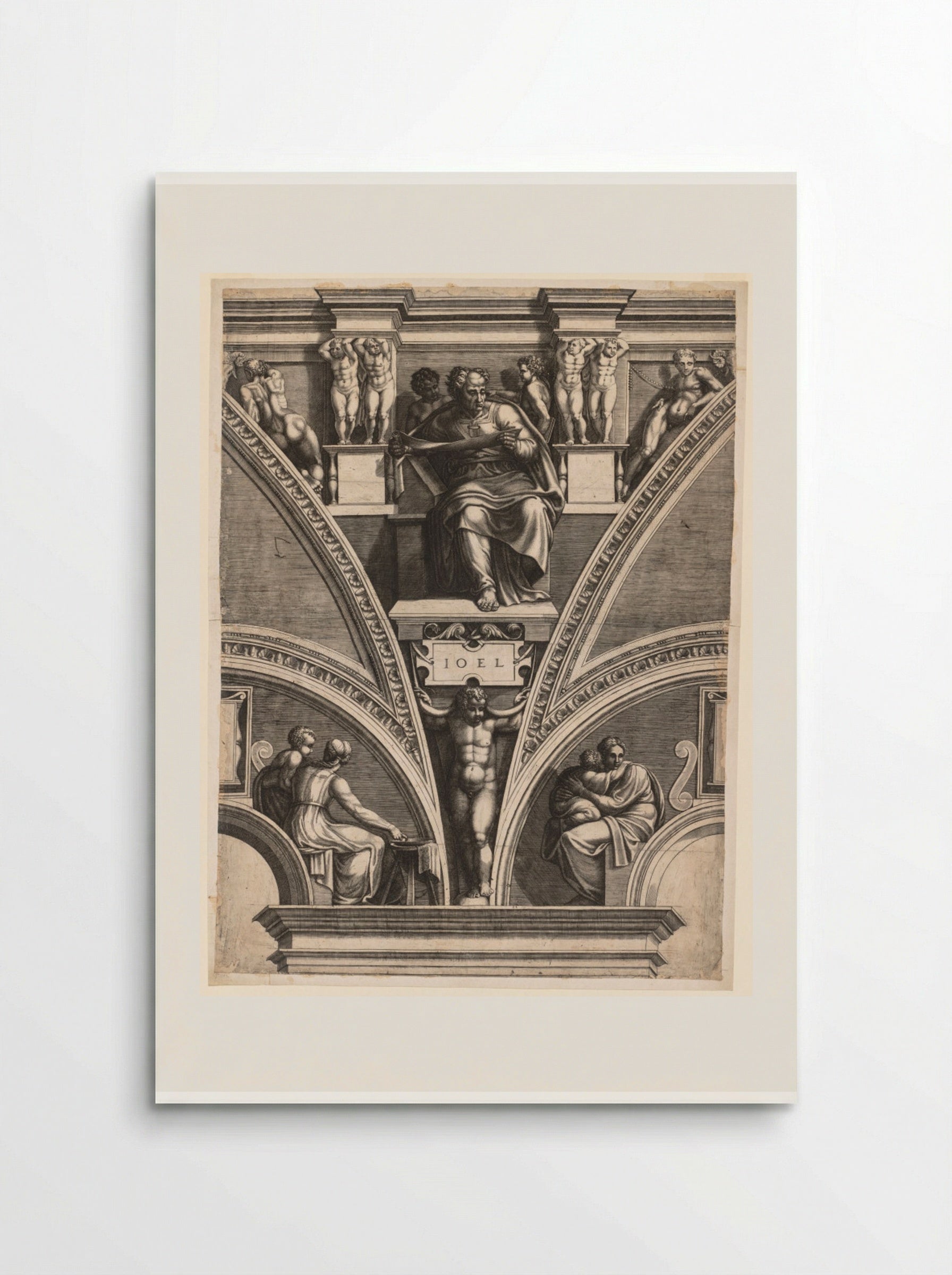 The Prophet Joel - Giorgio Ghisi - Poster