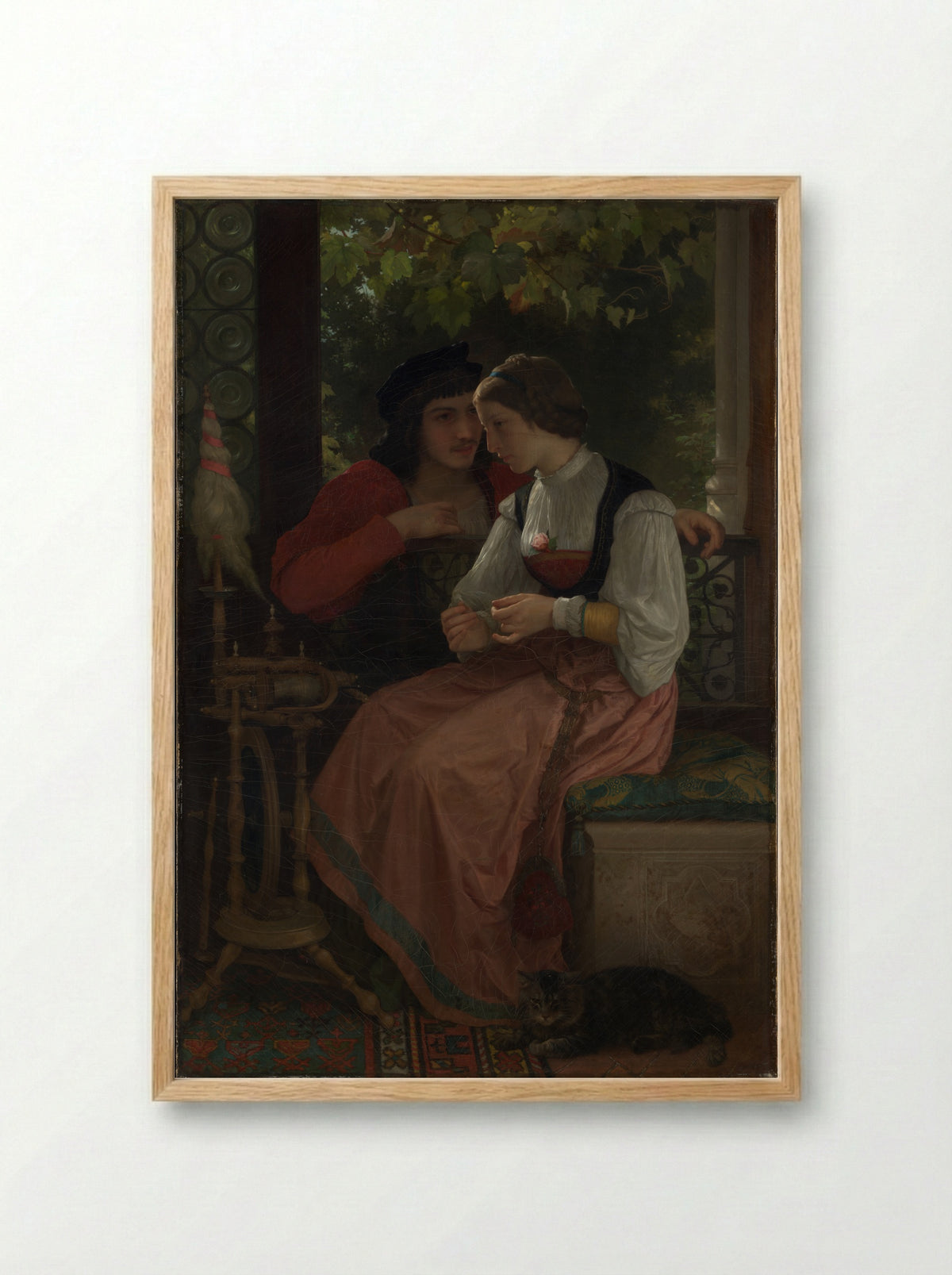The Proposal - William-Adolphe Bouguereau - Framed Print Wood