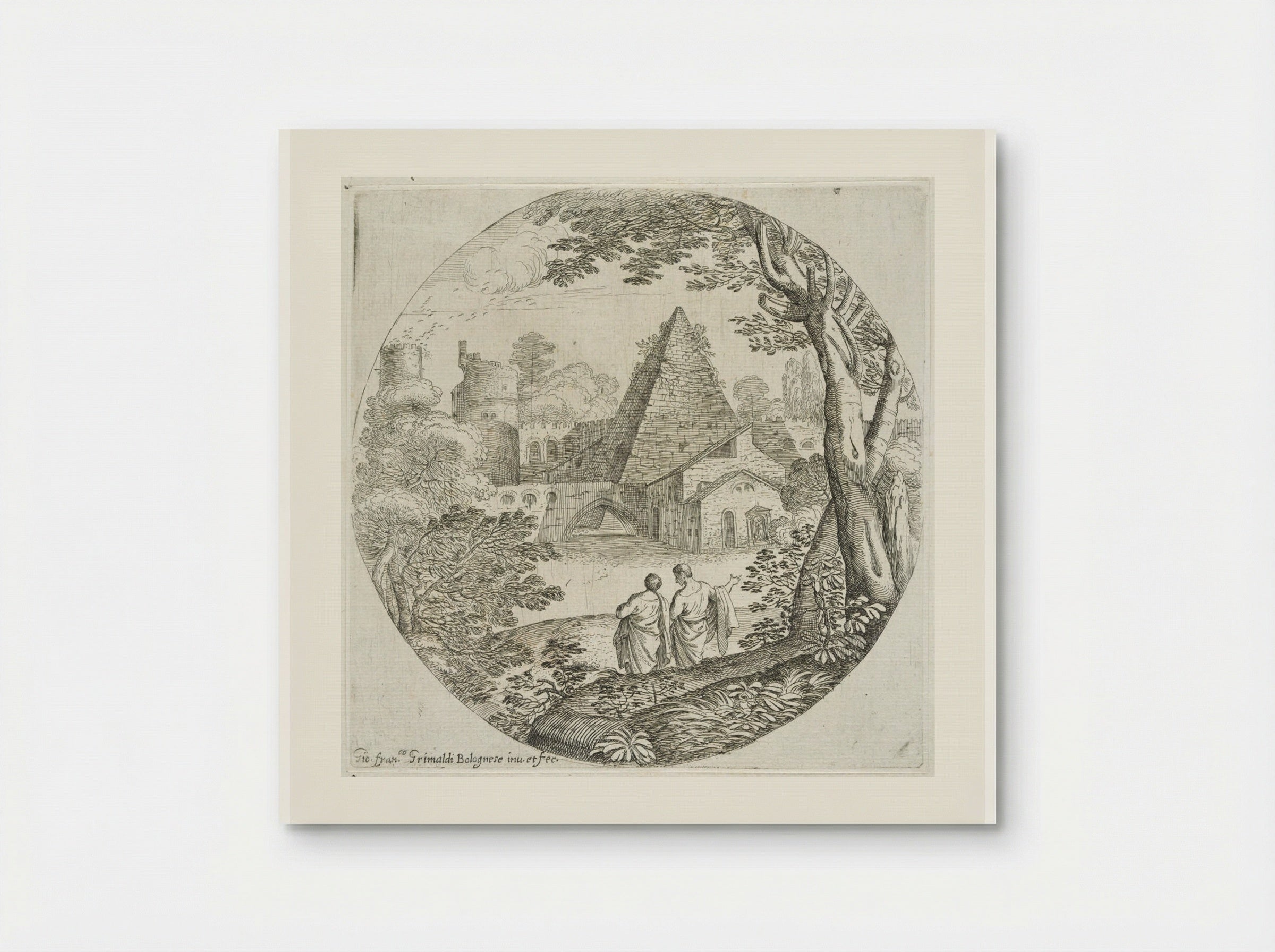 The Pyramid - Giovanni Francesco Grimaldi - Poster