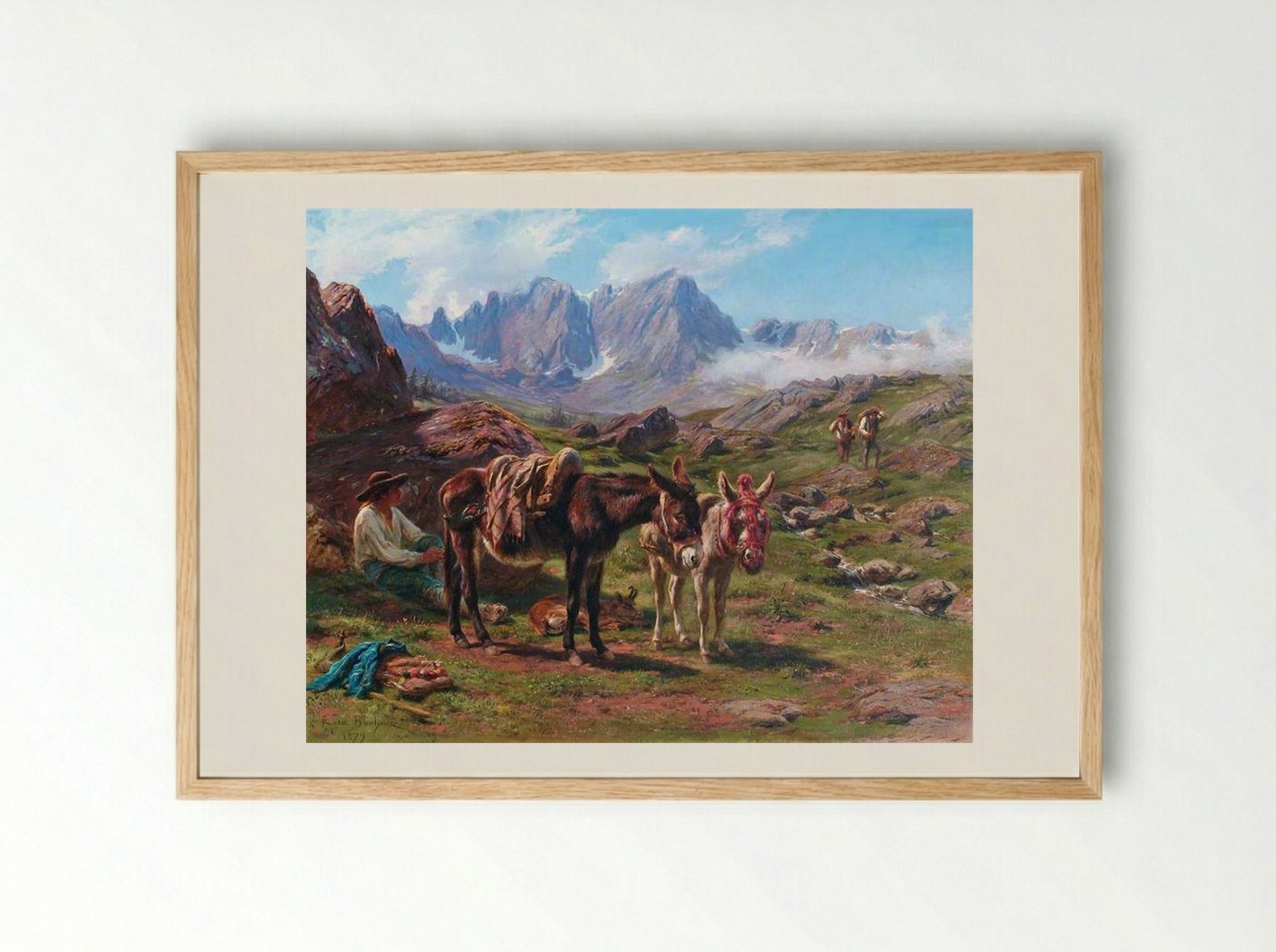The Pyrenees - Rosa Bonheur - Framed Print Wood