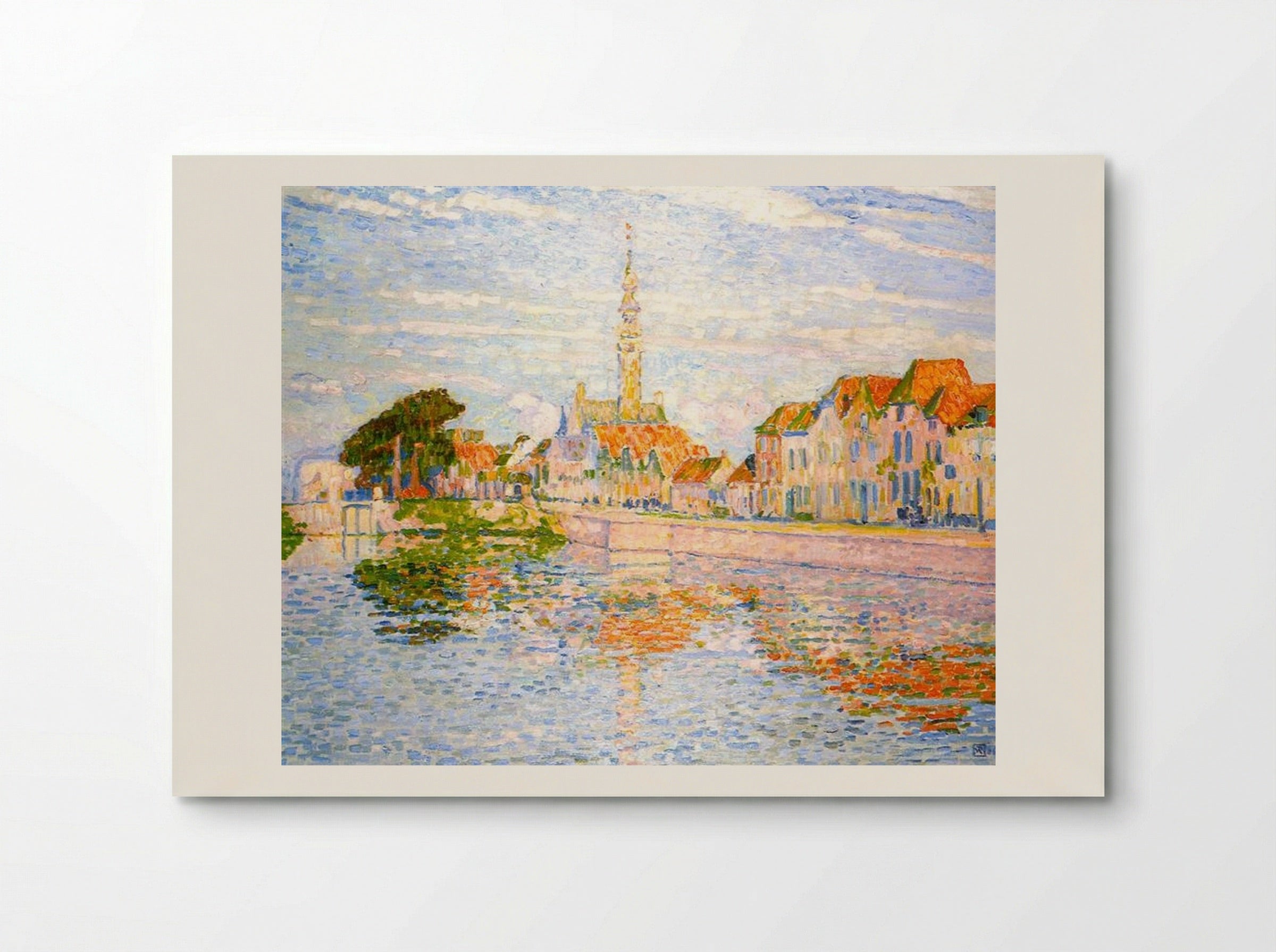 The Quay at Veere, Zeeland - Théo van Rysselberghe - Poster