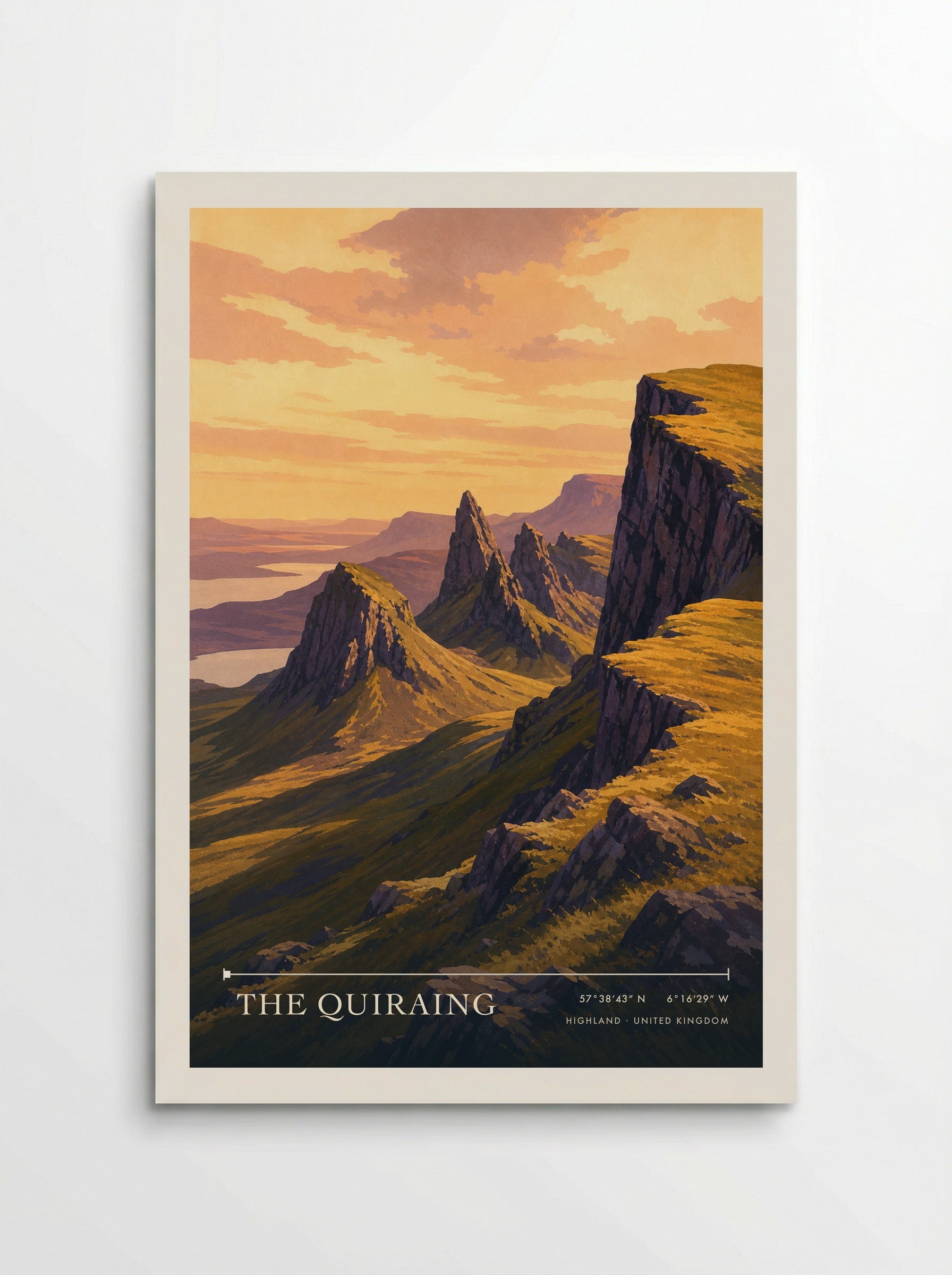 The Quiraing Highland United Kingdom Travel Poster - Poster