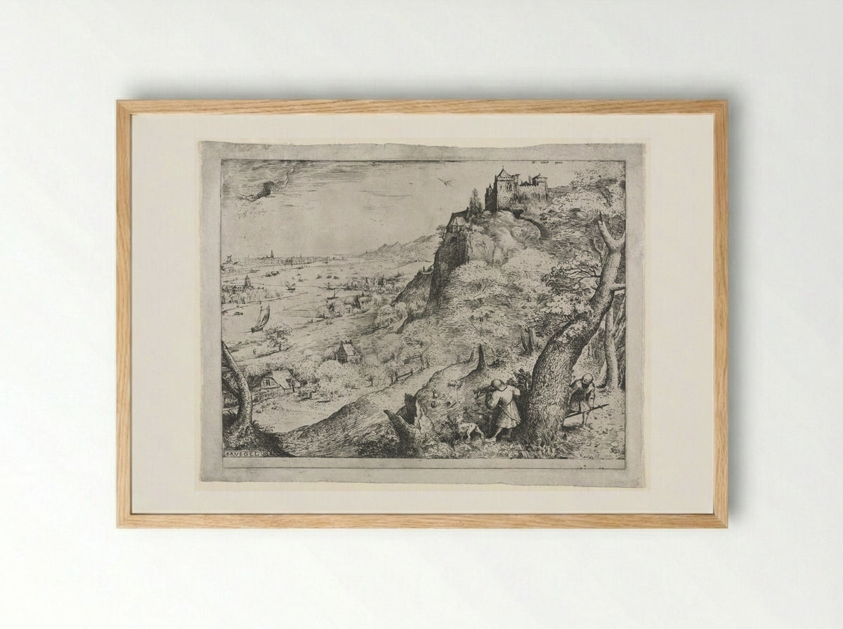 The Rabbit Hunt - Pieter Bruegel the Elder - Framed Print Wood