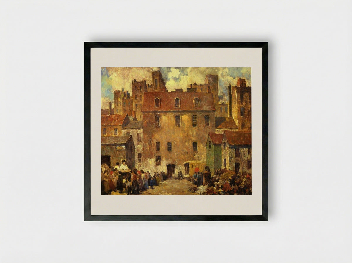 The Rag Pickers - Robert Spencer - Framed Print Black