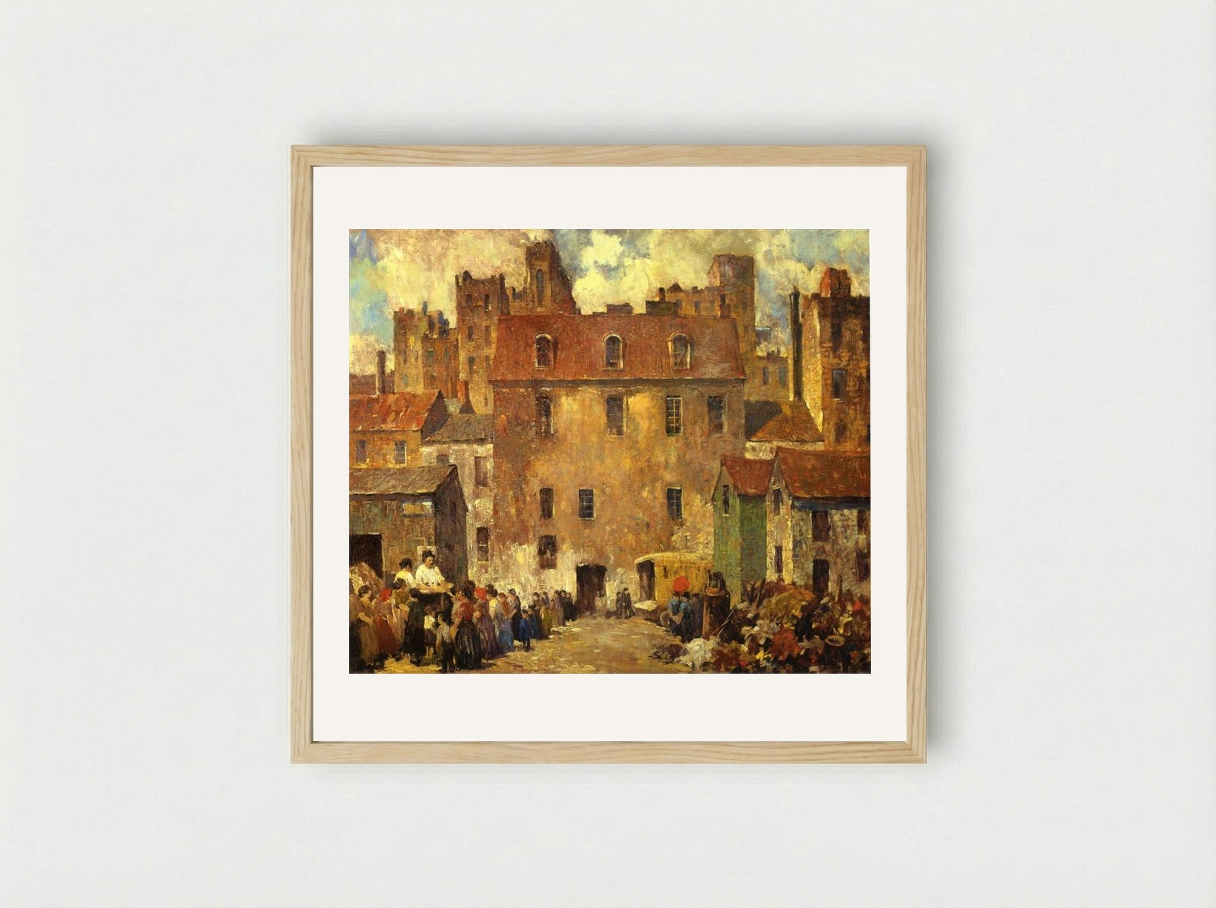 The Rag Pickers - Robert Spencer - Framed Print Wood