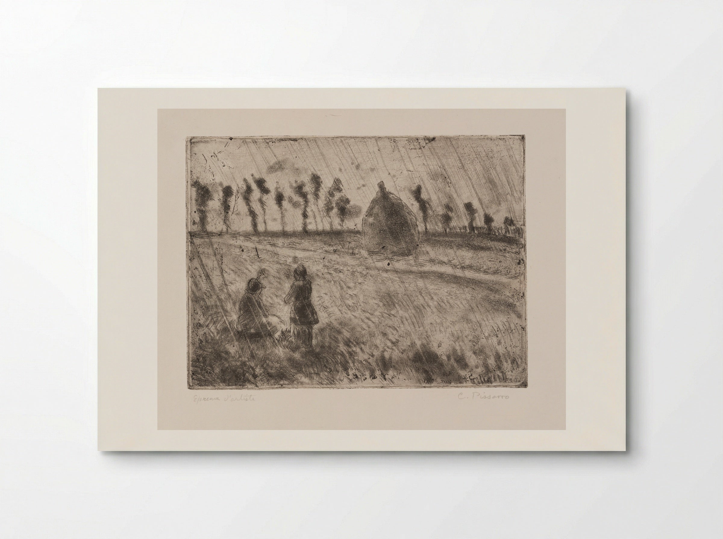 The Rain Effect - Camille Pissarro - Poster