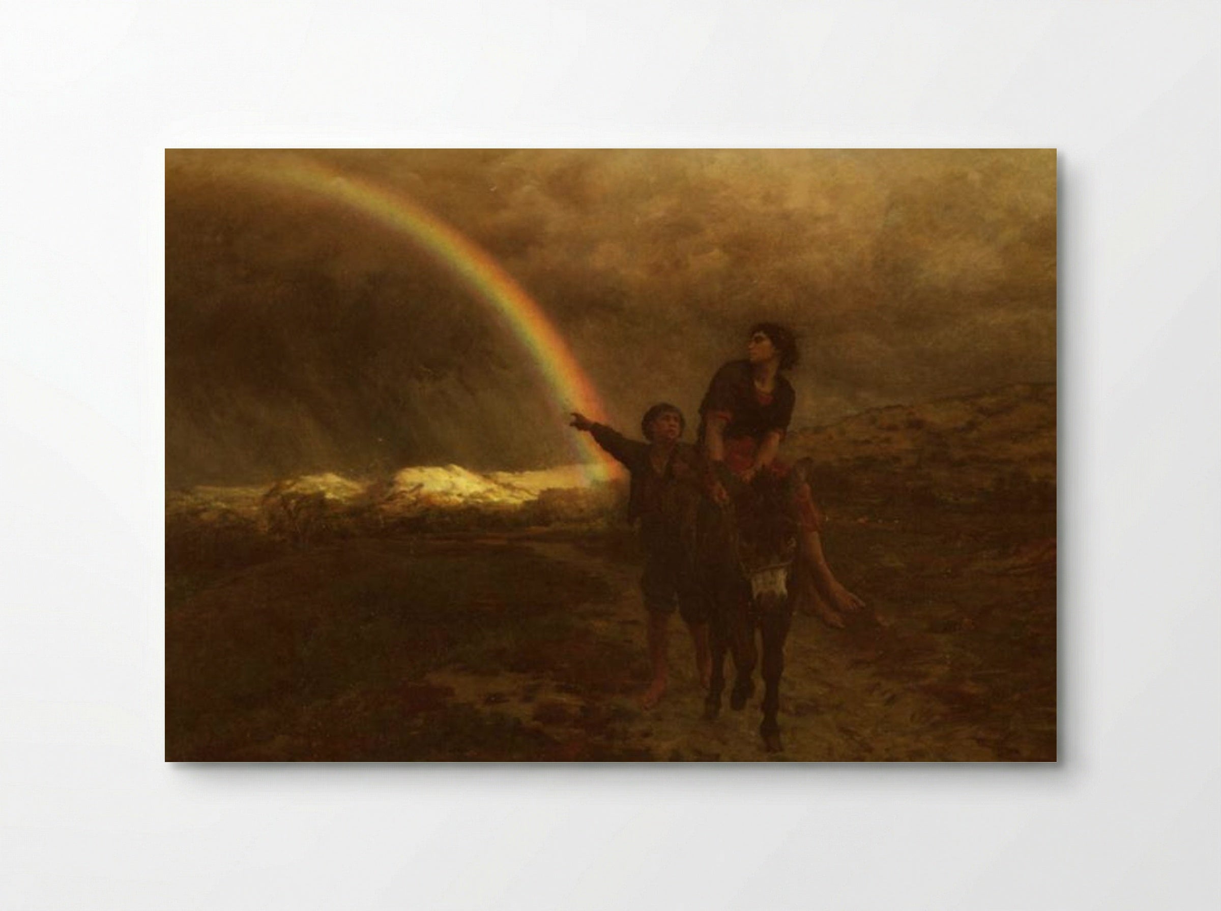 The Rainbow - Jules Breton - Poster