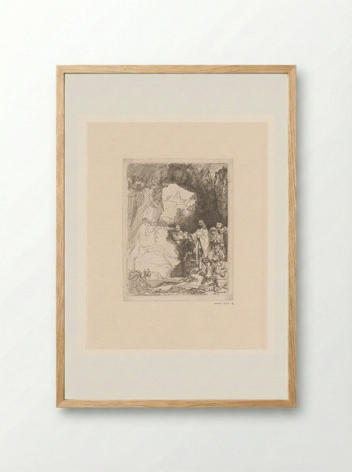 The Raising of Lazarus - John Smith of Chichester - Framed Print Wood