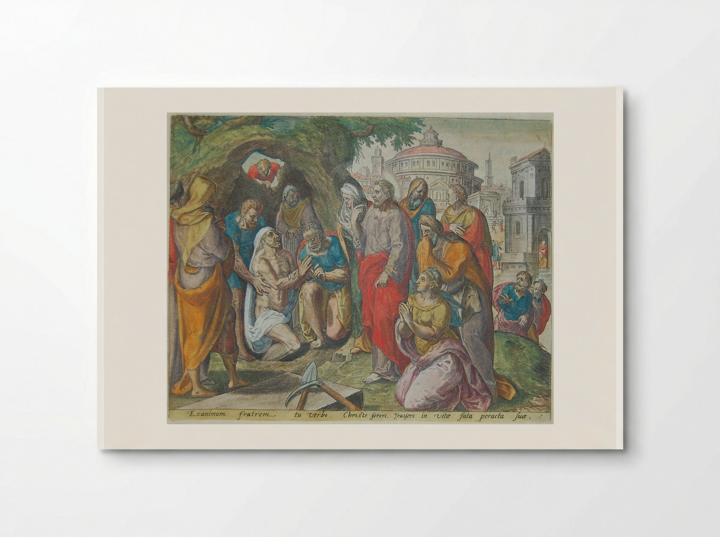 The Raising of Lazarus - Johannes Wierix - Poster