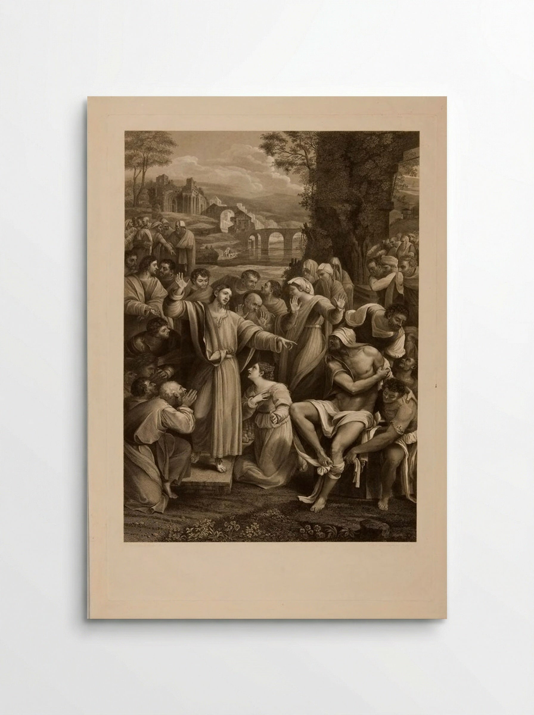 The Raising of Lazarus - Giovanni Vendramini - Poster
