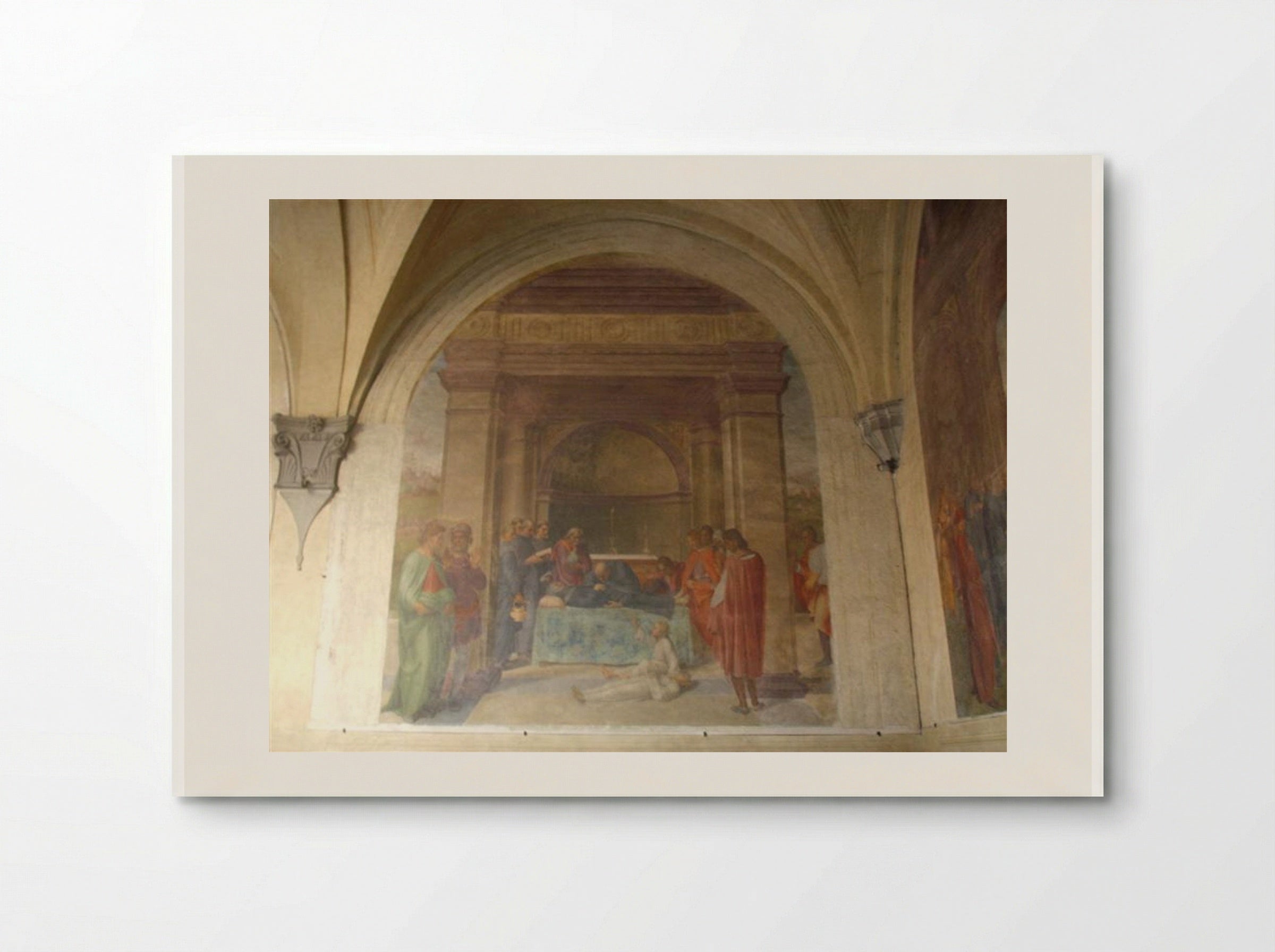 The Raising of the Dead Child by the Corpse of San Filippo - Andrea del Sarto - Poster