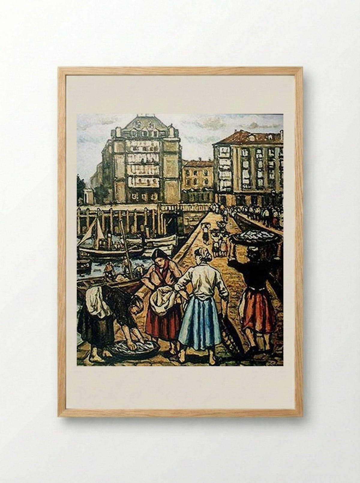 The Ramp at Puerto Chico - José Gutiérrez Solana - Framed Print Wood