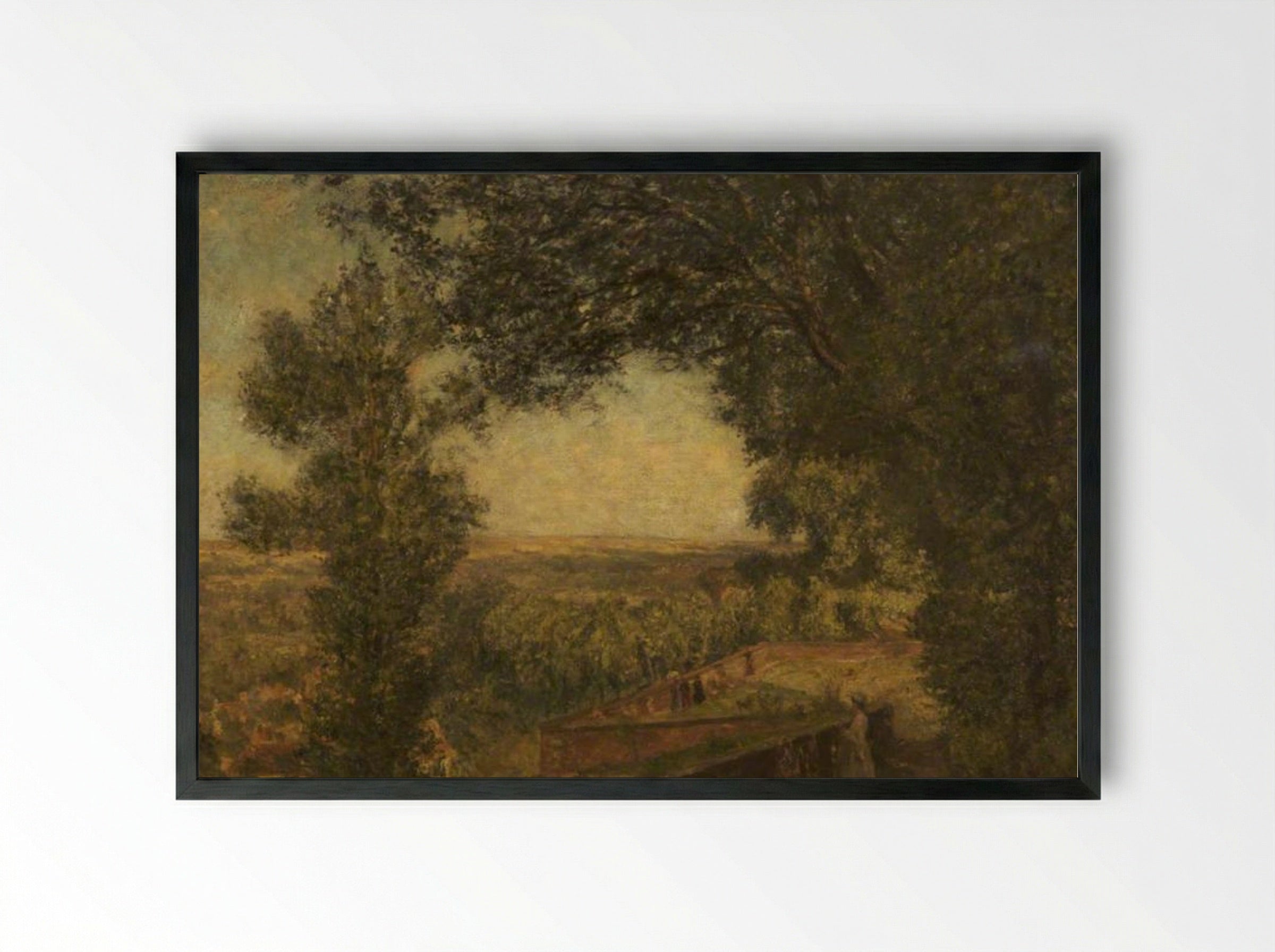 The Ramparts of Montreuil - James Charles - Framed Print Black