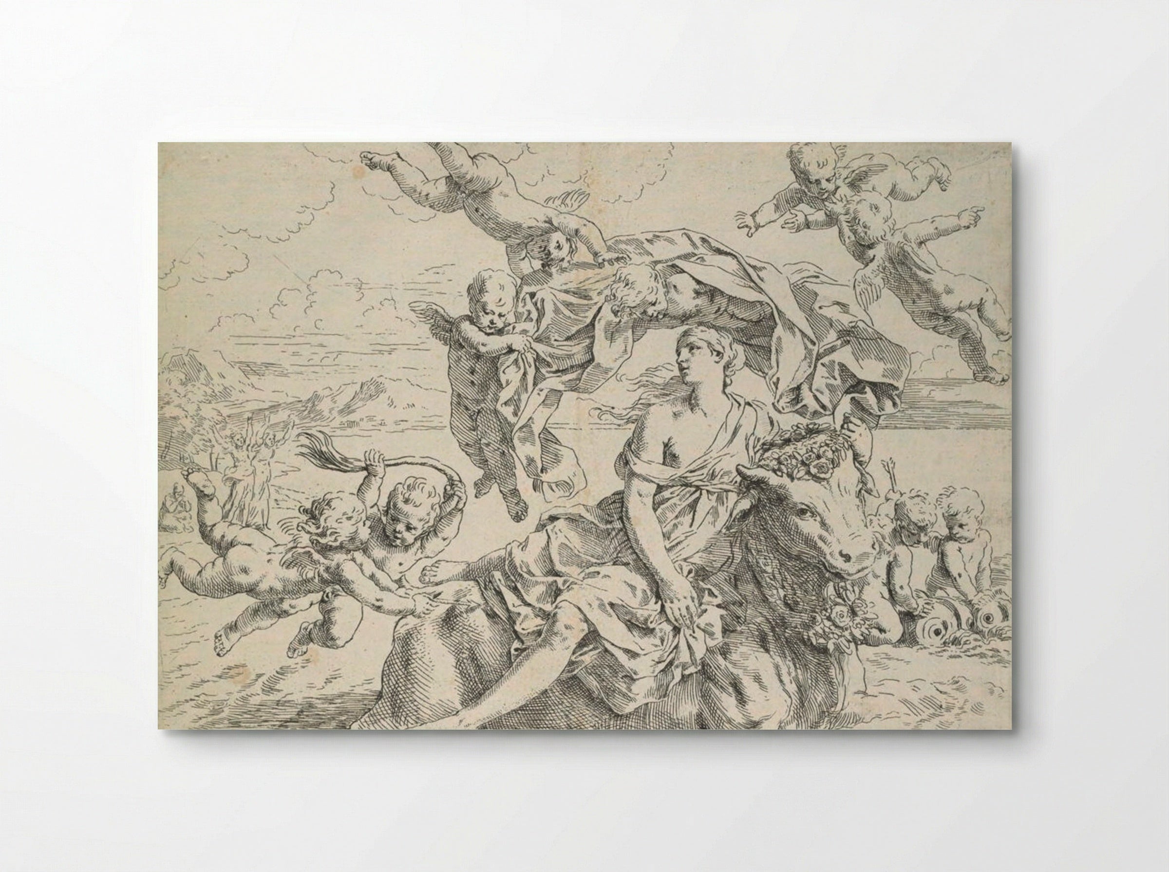 The Rape of Europa - Simone Cantarini - Poster
