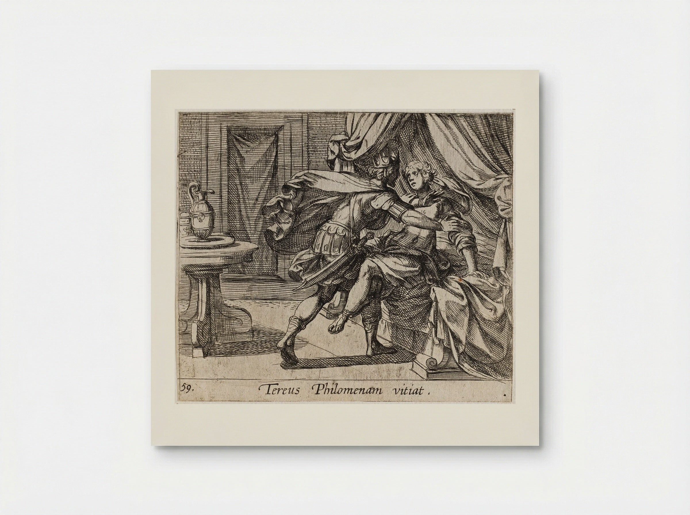 The Rape of Philomela - Antonio Tempesta - Poster