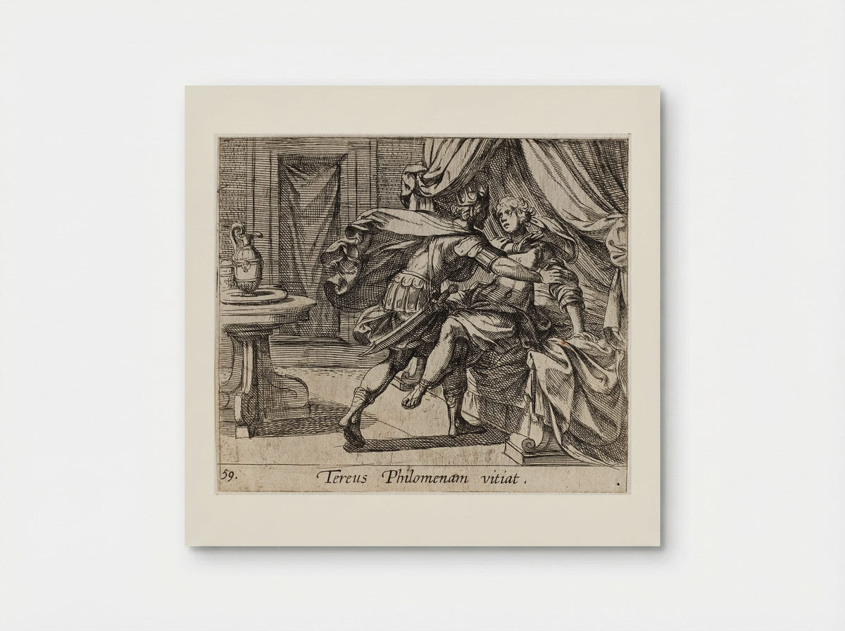 The Rape of Philomela - Antonio Tempesta - Poster