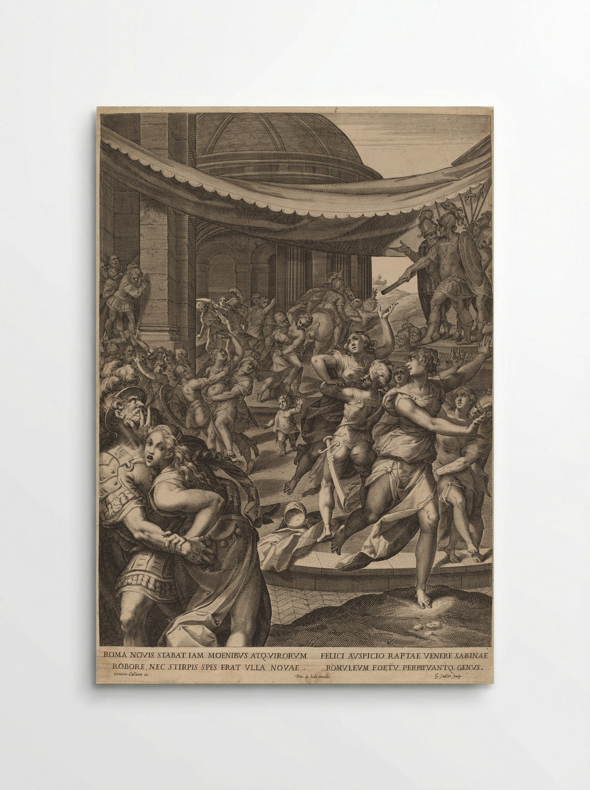 The Rape of the Sabines - Aegidius Sadeler II - Poster